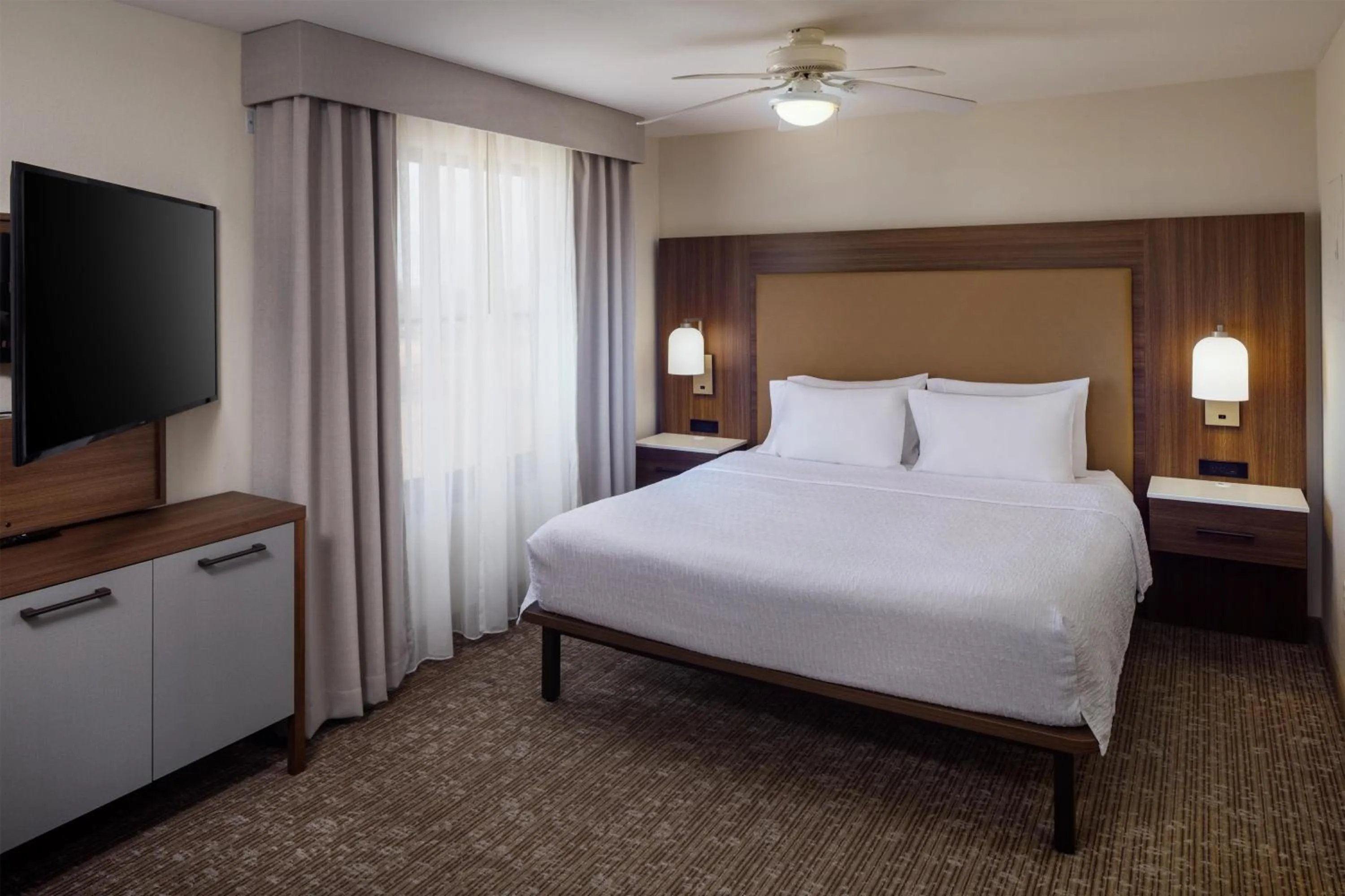 Bed in Homewood Suites by Hilton Denver International Airport