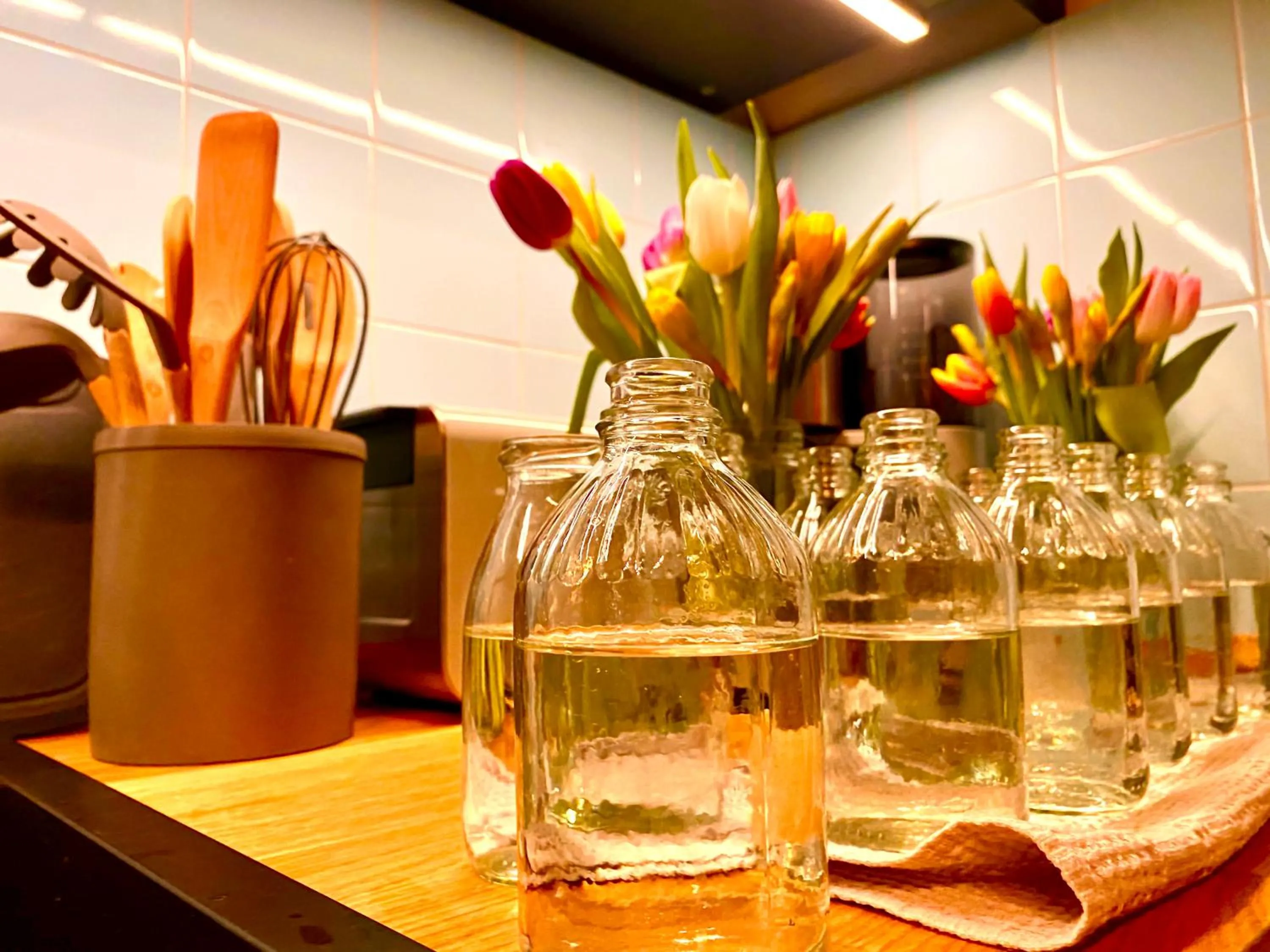 Kitchen or kitchenette in Seerose Boutique-Pension