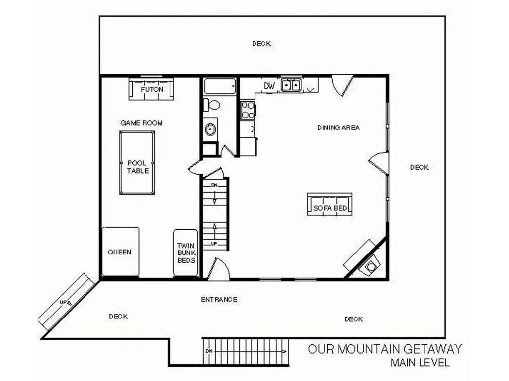 Property building in Our Mountain Getaway