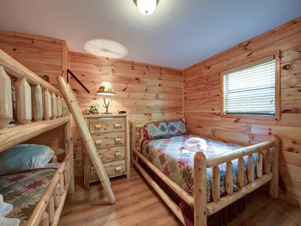 Bed in Our Mountain Getaway