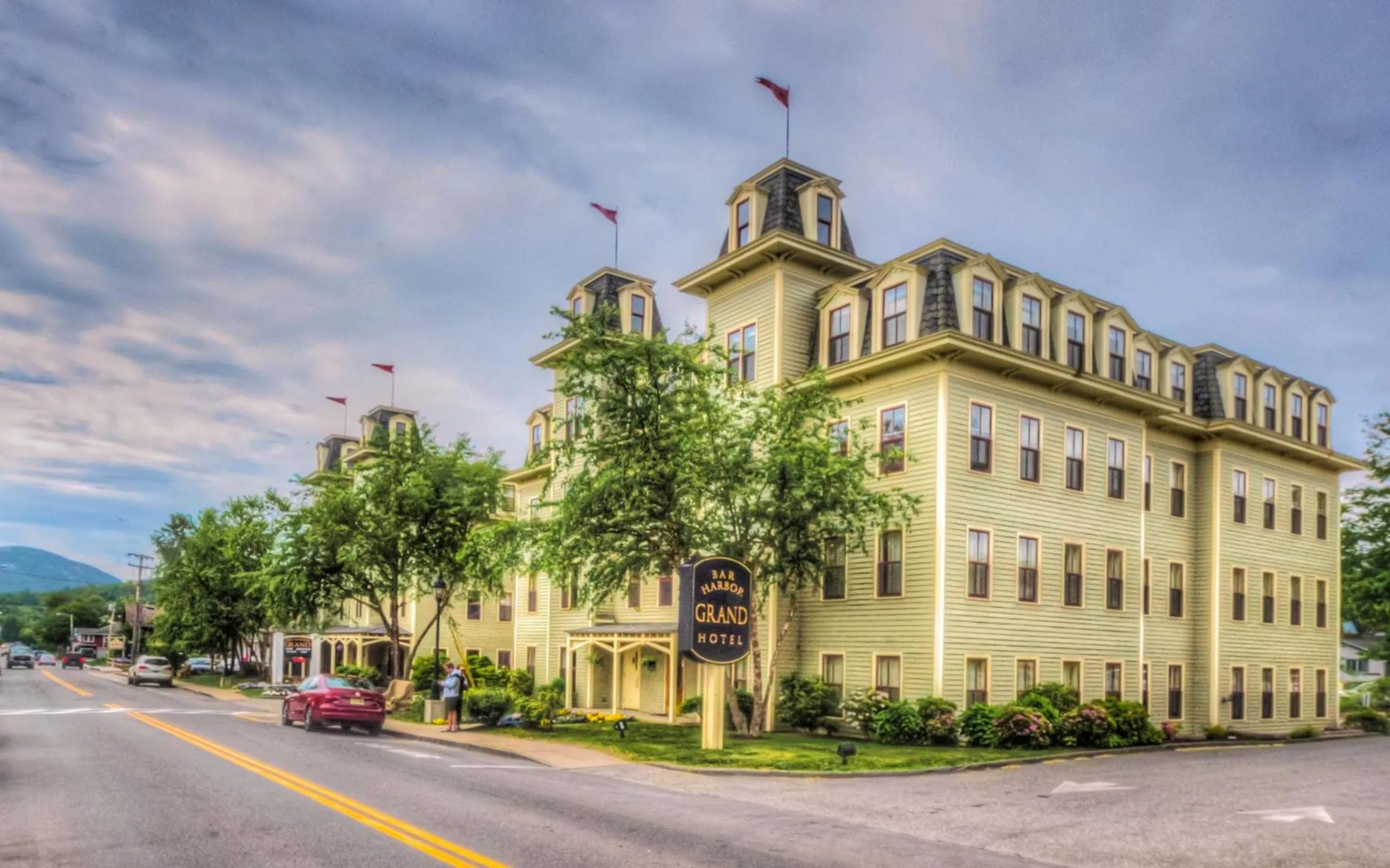 Property building in Bar Harbor Grand Hotel