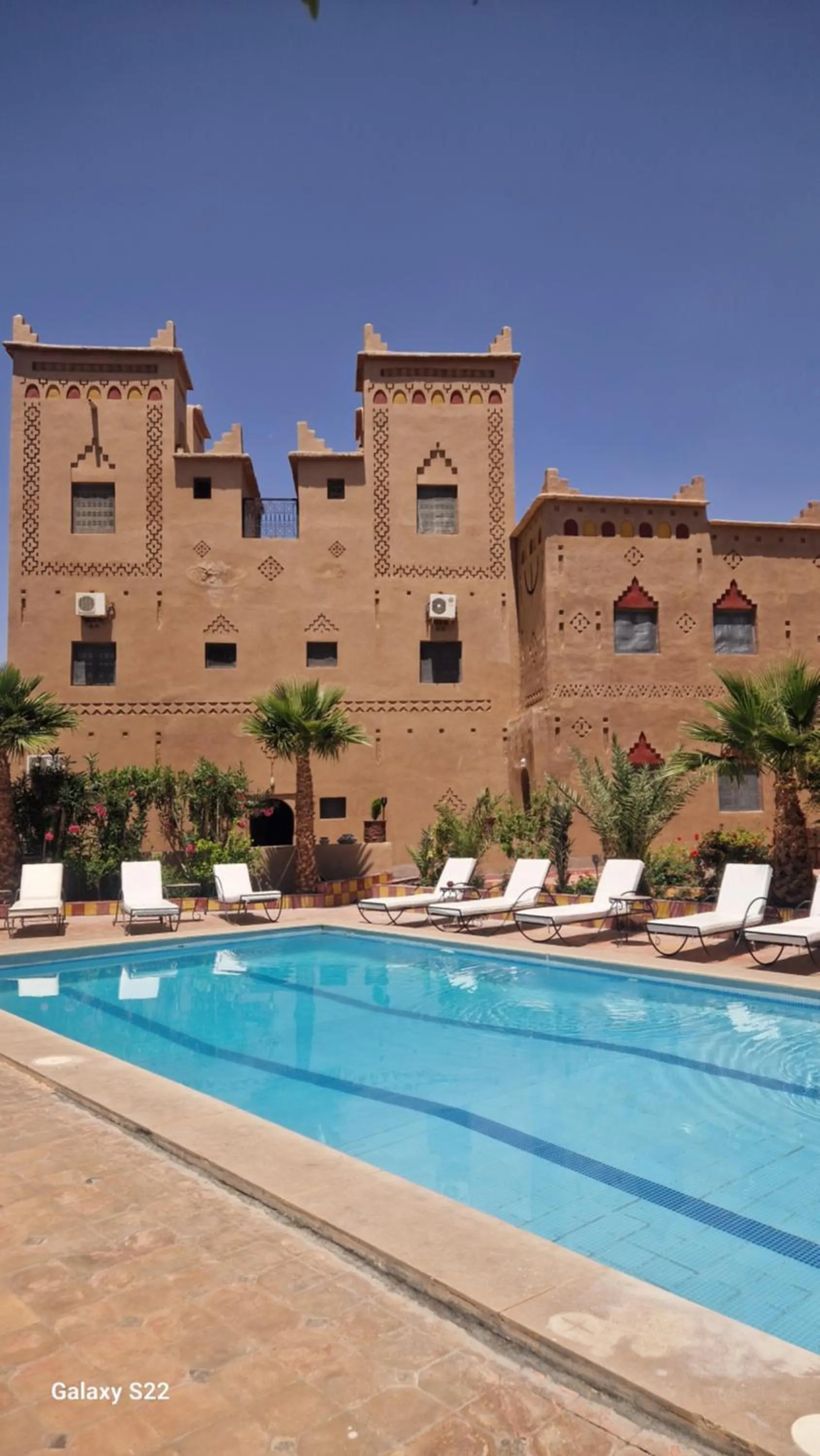 Pool view in Kasbah Ait BenHadda