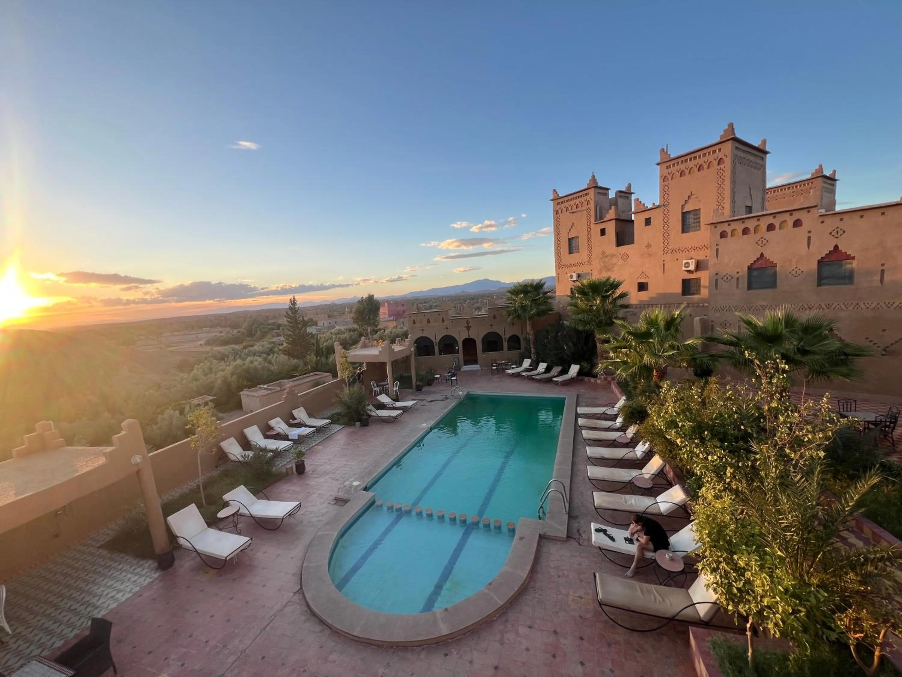 Pool view in Kasbah Ait BenHadda