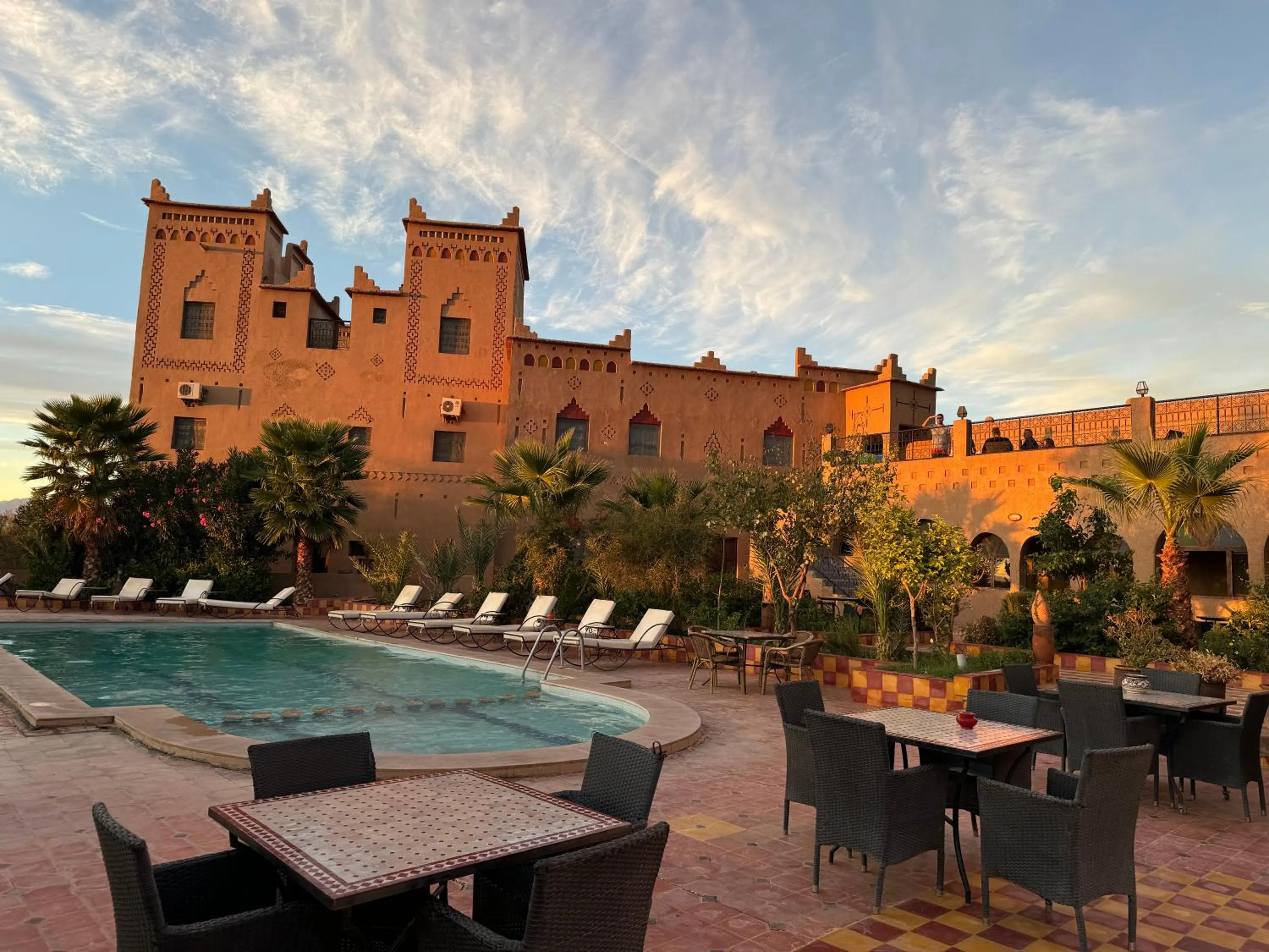 Pool view in Kasbah Ait BenHadda