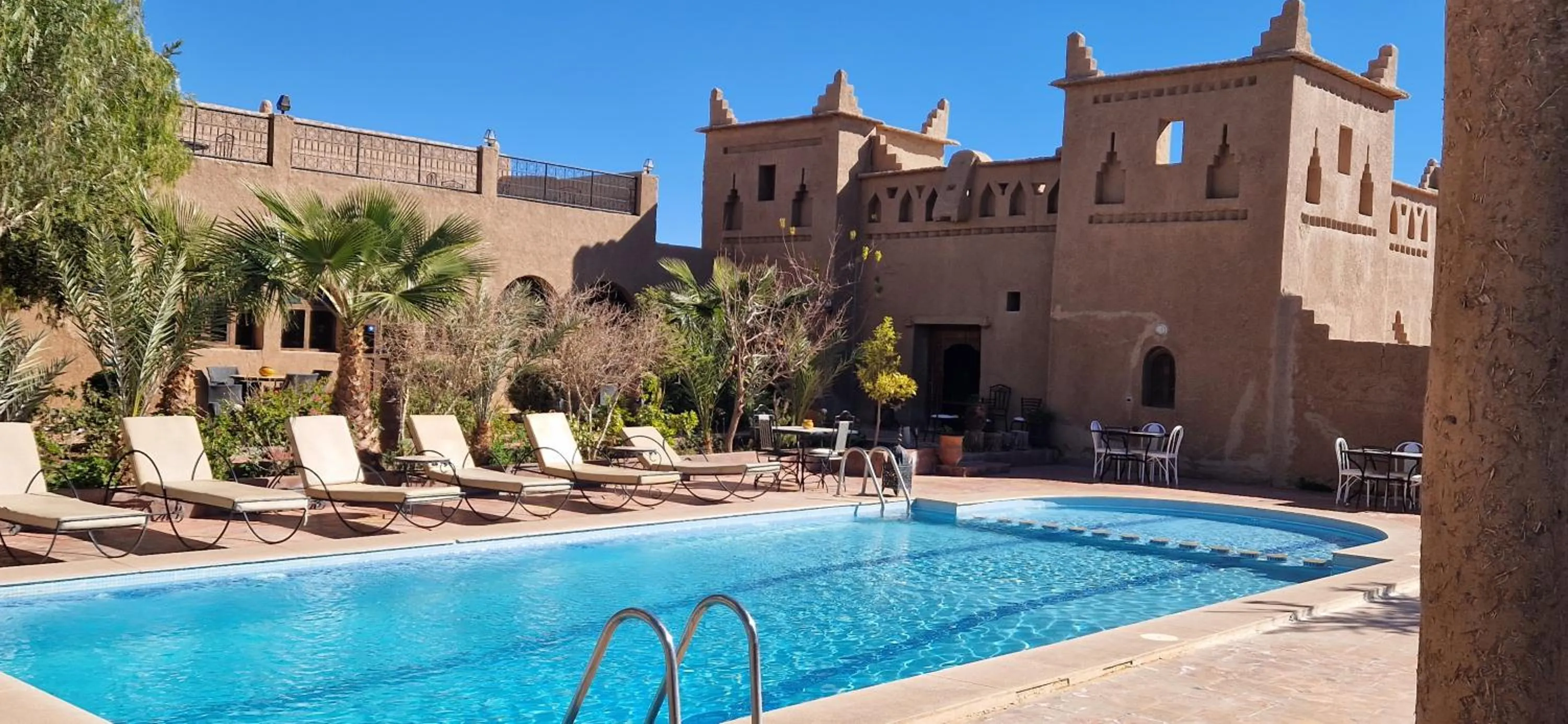 Pool view in Kasbah Ait BenHadda