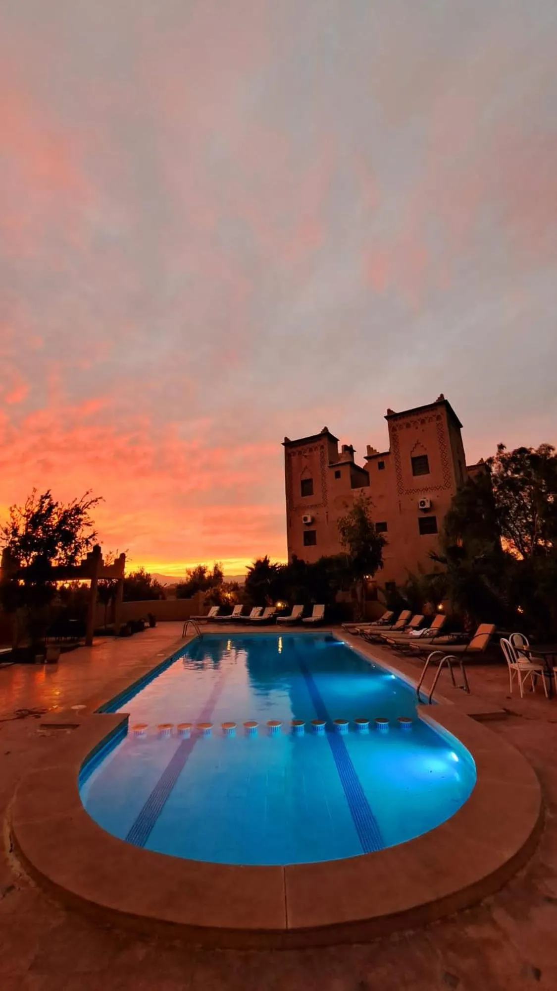 Pool view in Kasbah Ait BenHadda