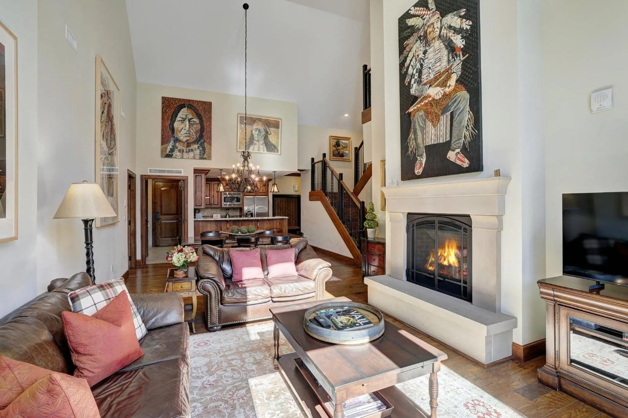 Living room in Legendary Lodging at the Ritz Carlton Residences Vail, A Vail Resorts Property