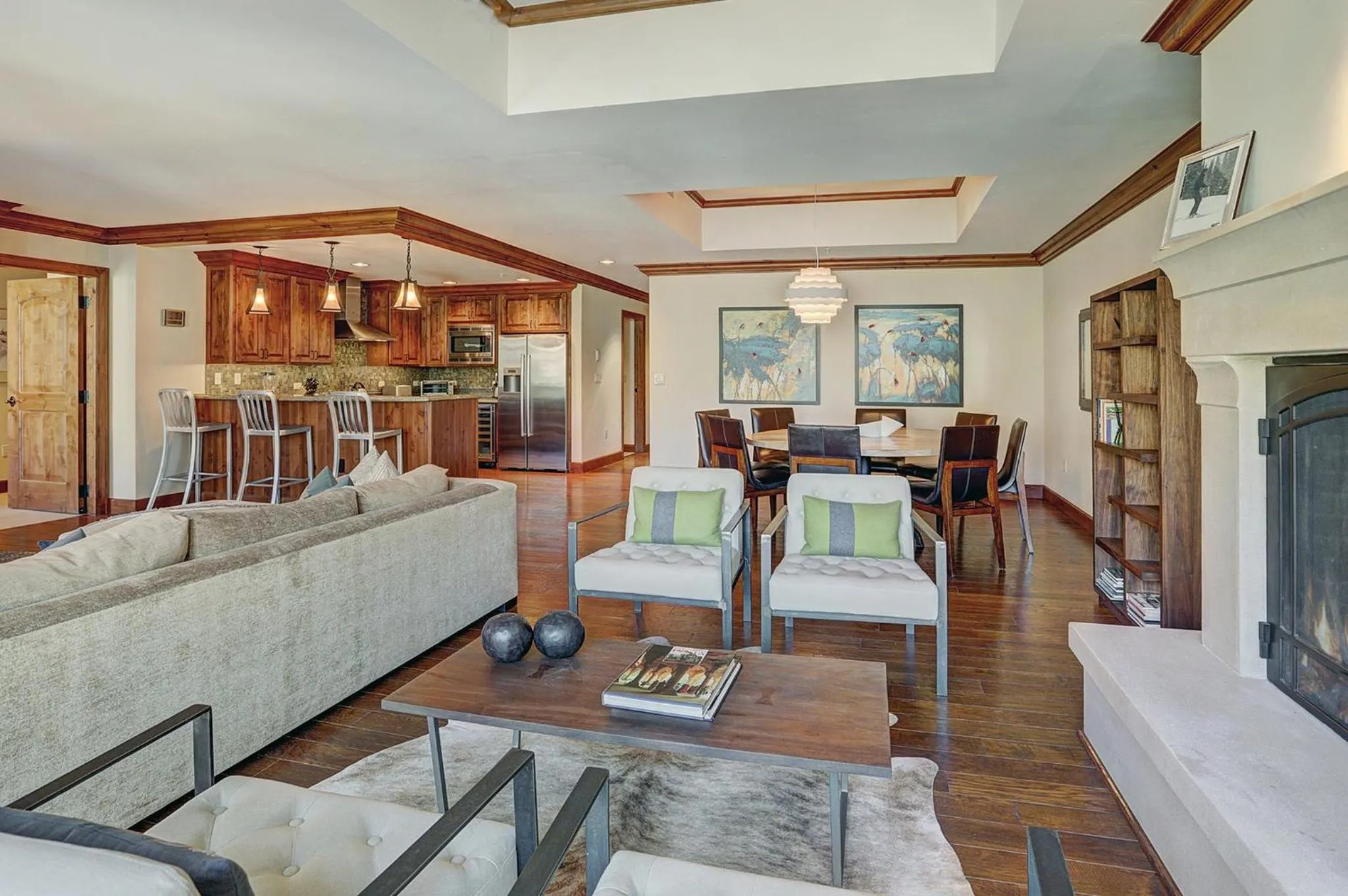 Living room in The Vail Collection at the Ritz Carlton Residences Vail