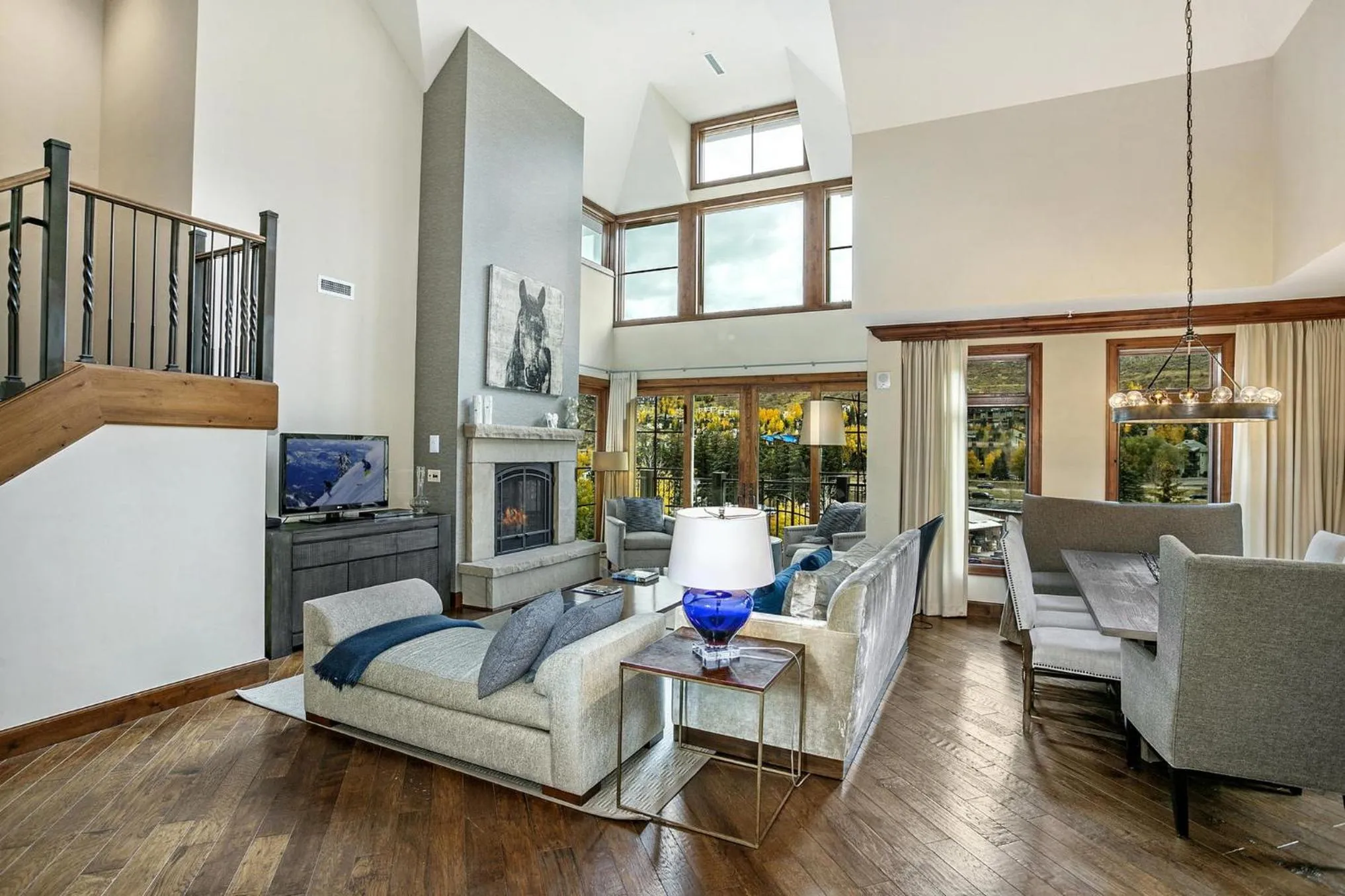 Living room in The Vail Collection at the Ritz Carlton Residences Vail