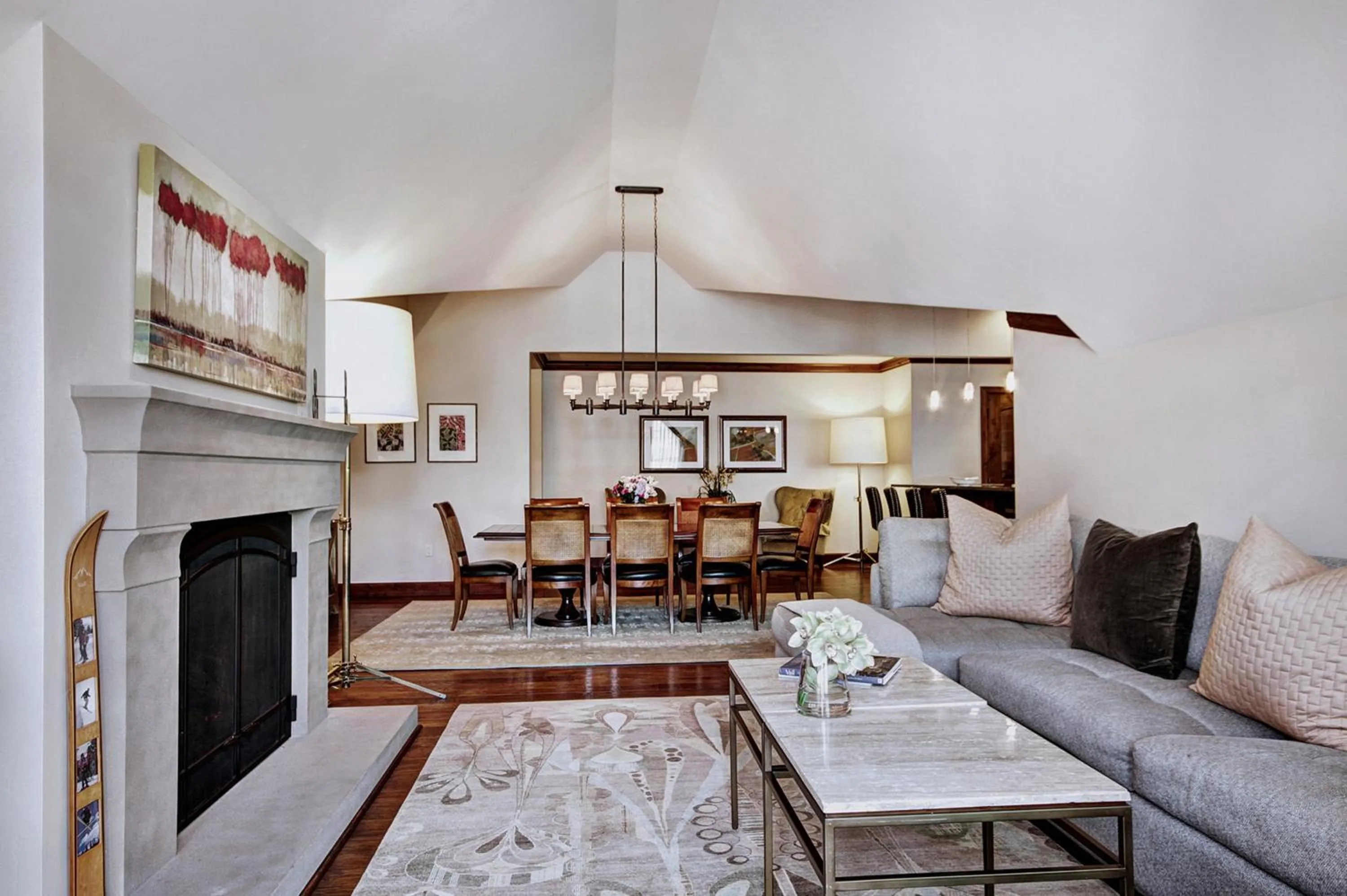 Living room in The Vail Collection at the Ritz Carlton Residences Vail