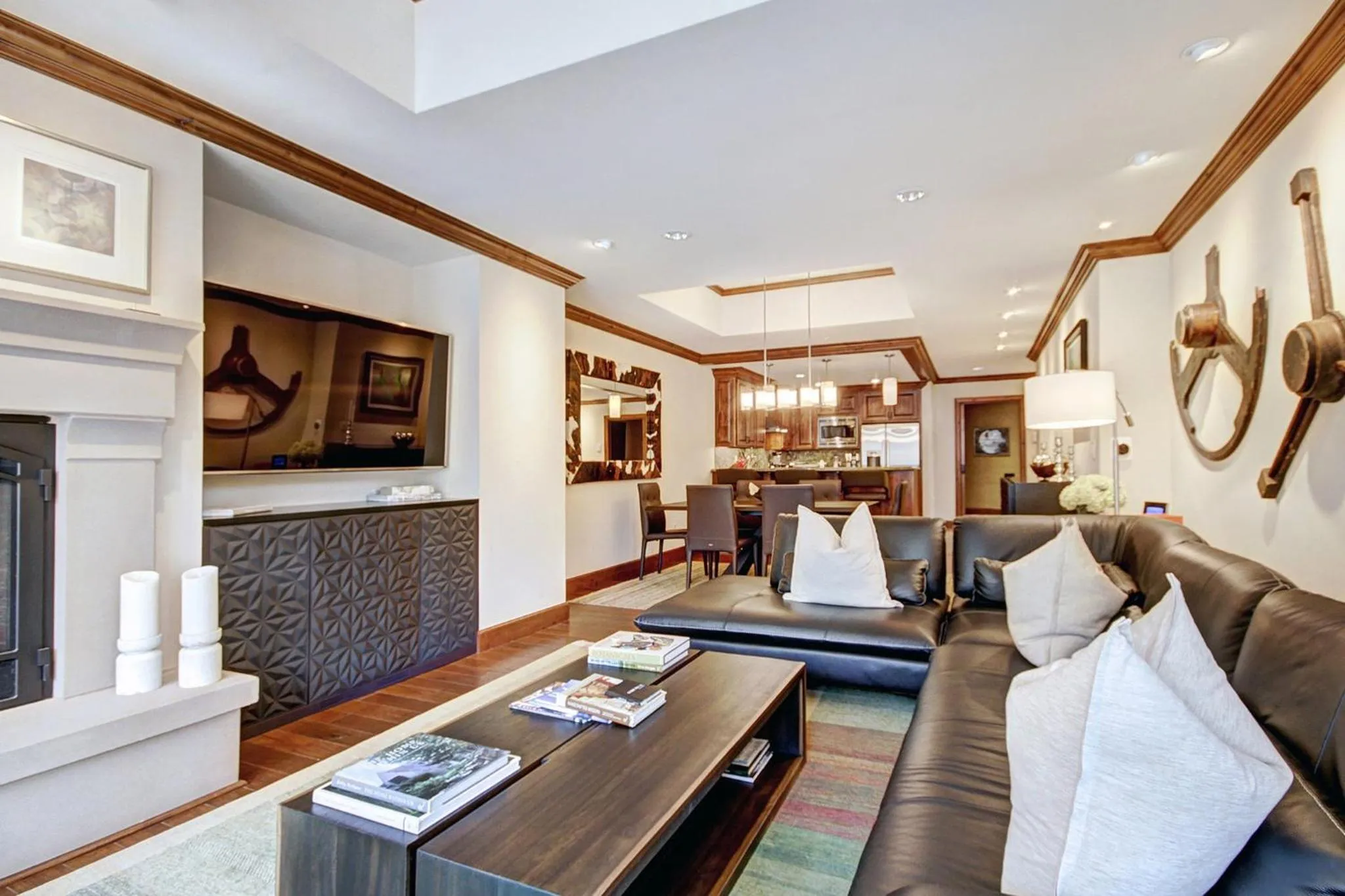 Living room in The Vail Collection at the Ritz Carlton Residences Vail