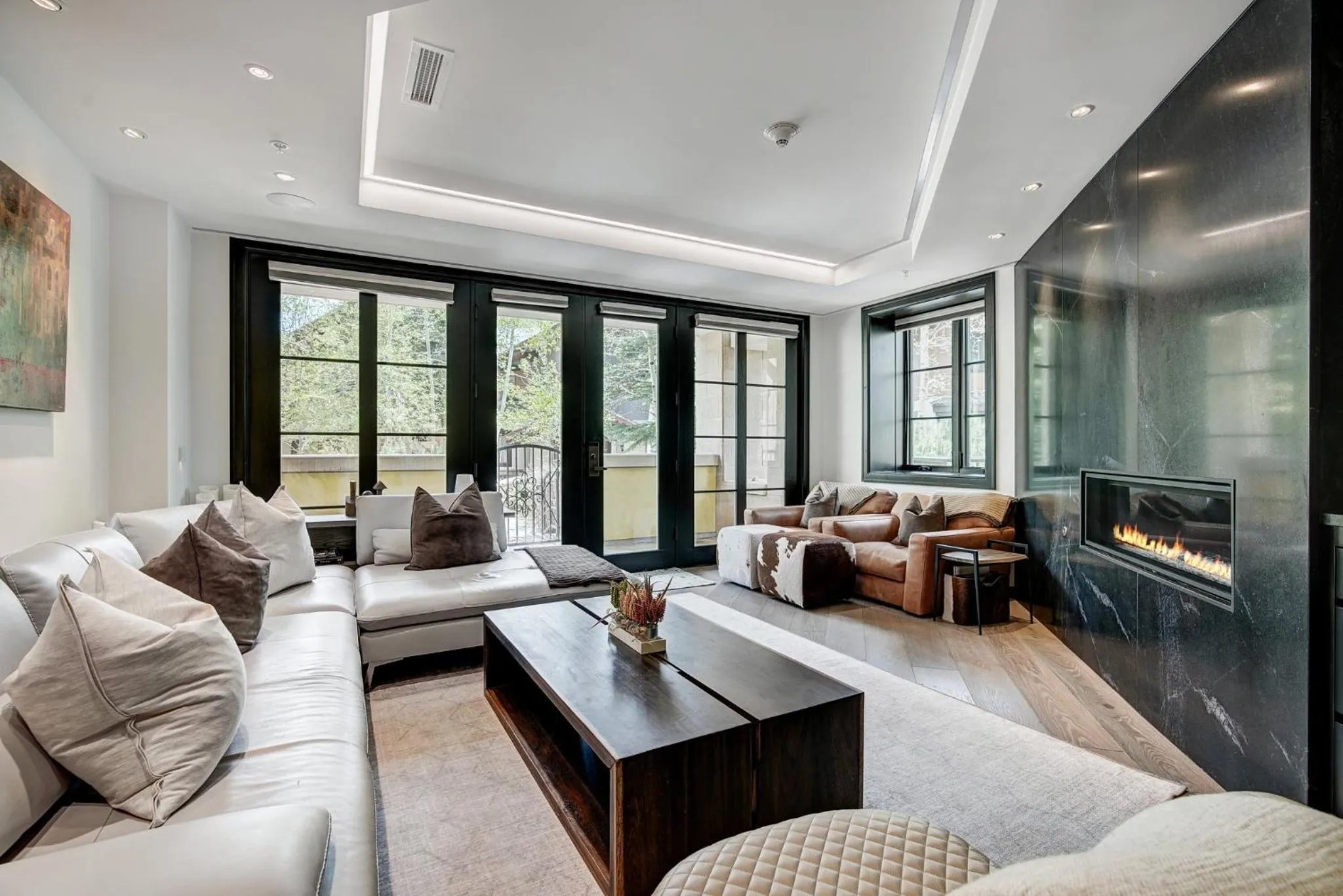 Living room in The Vail Collection at the Ritz Carlton Residences Vail