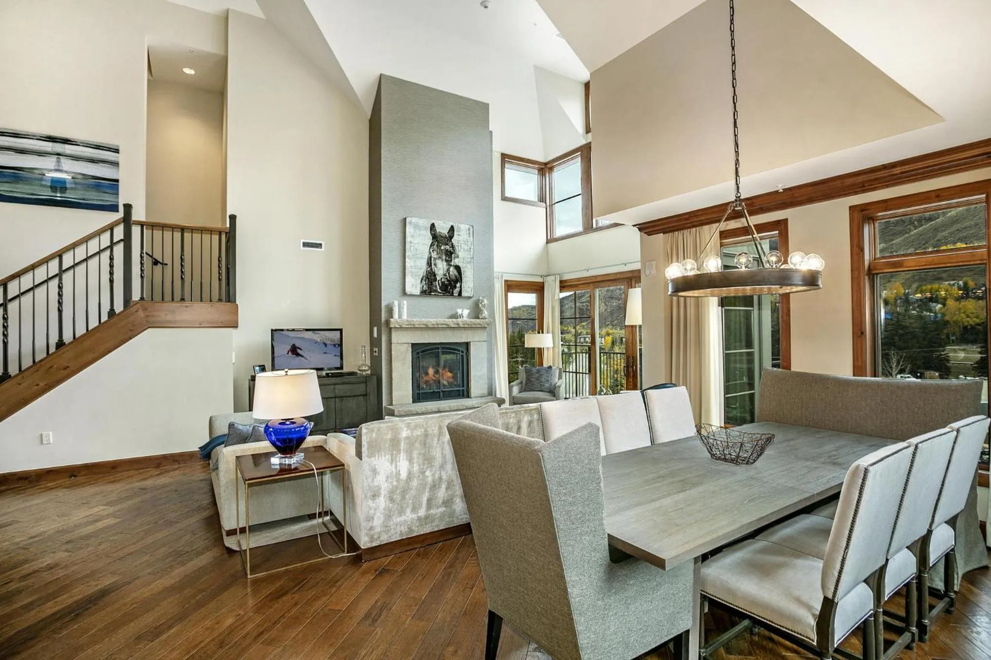 Living room in The Vail Collection at the Ritz Carlton Residences Vail