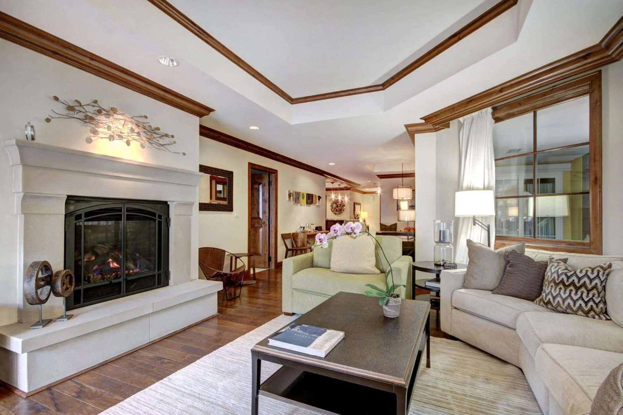 Living room in The Vail Collection at the Ritz Carlton Residences Vail