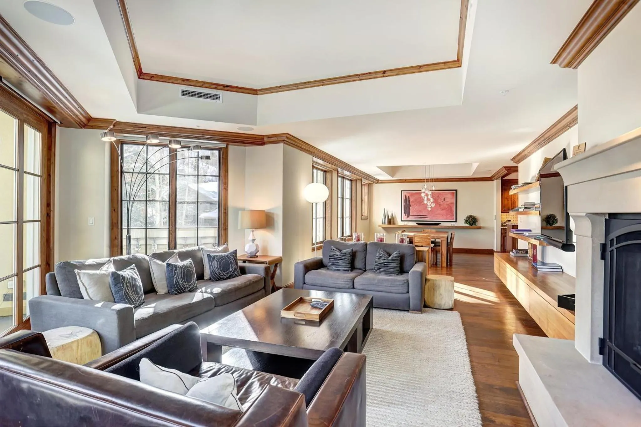 Living room in The Vail Collection at the Ritz Carlton Residences Vail