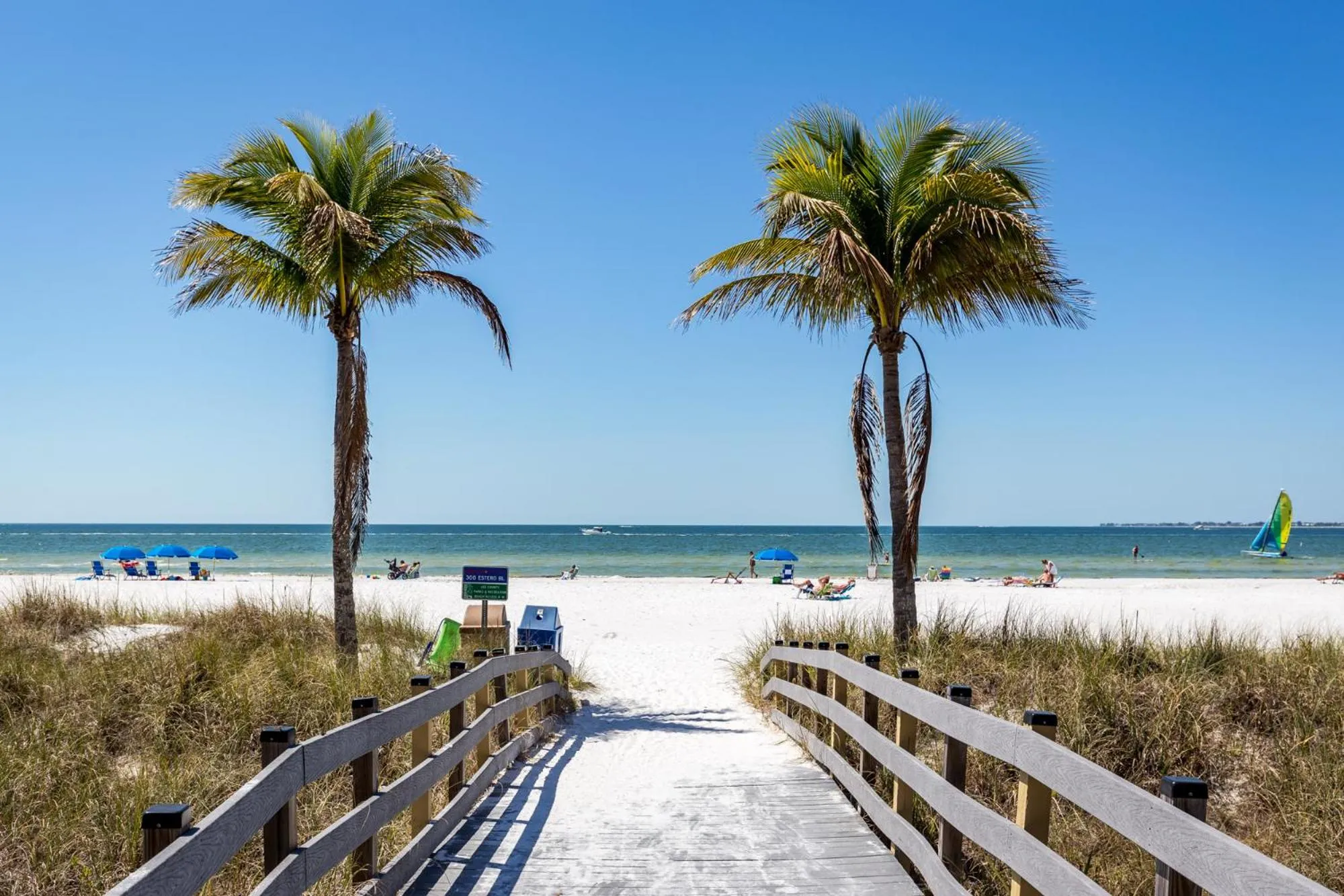 Beach in Estero Island Beach Villas 204