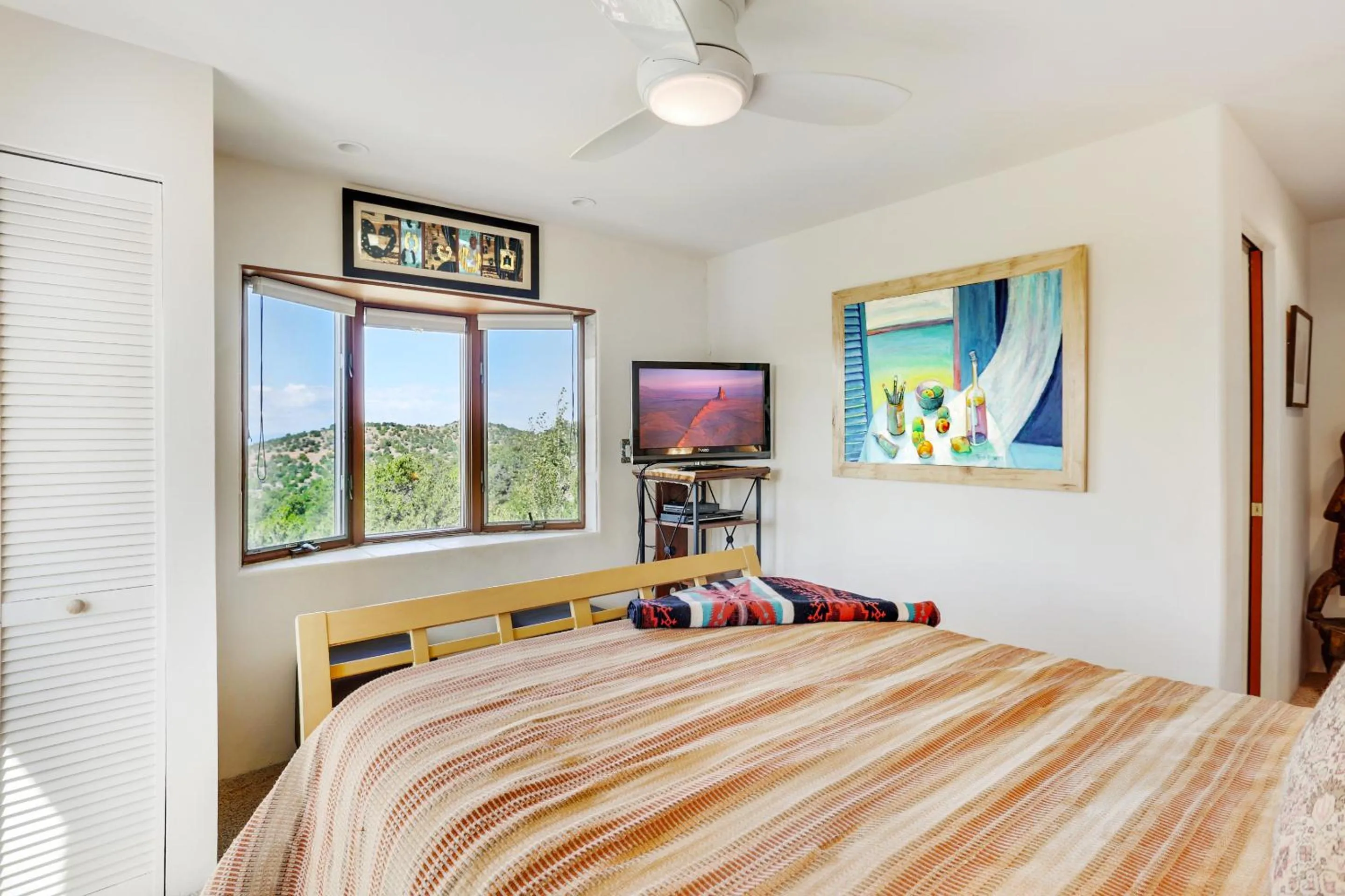 Bed in Sunlit Hills Art and Views