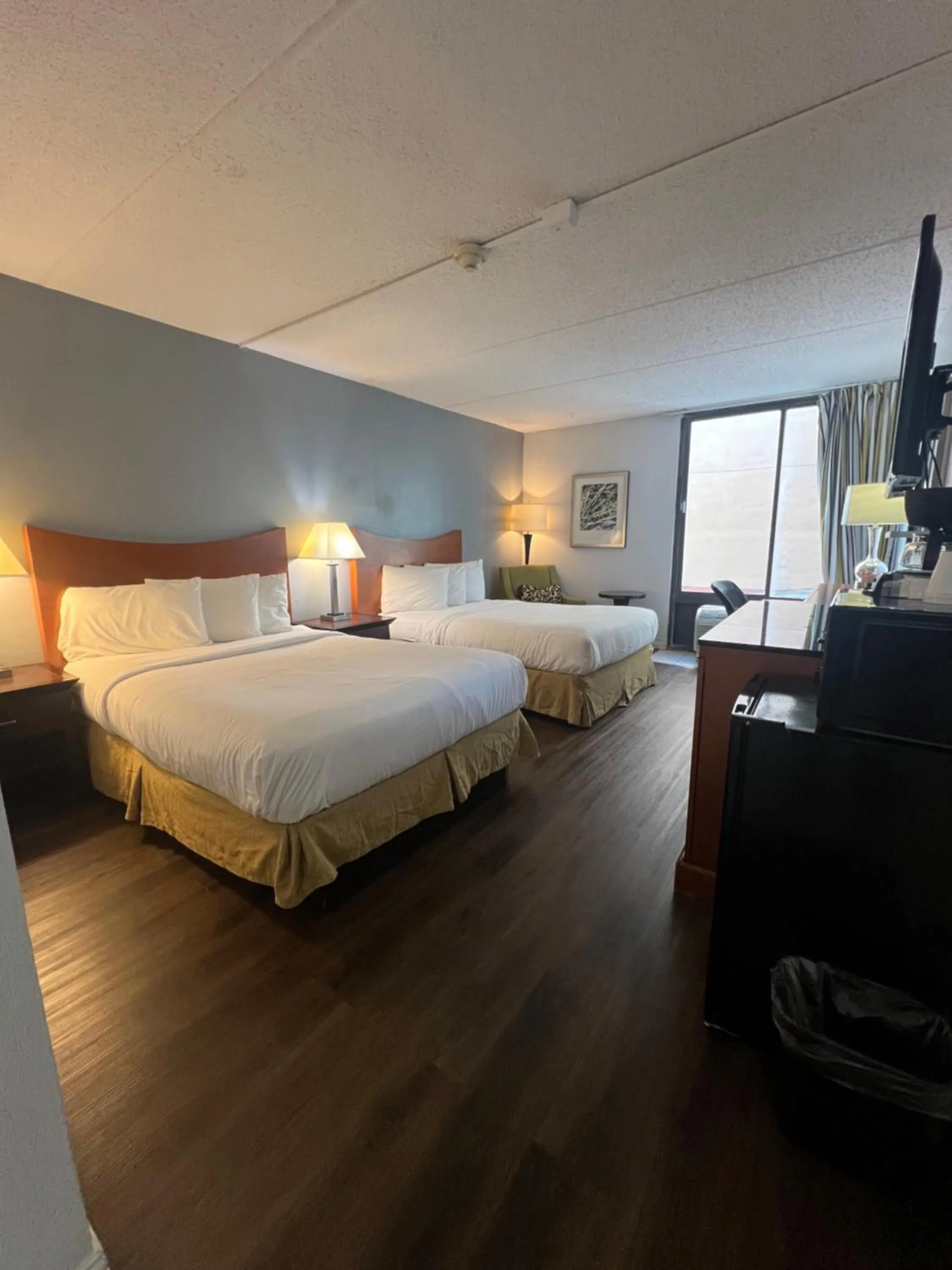 View (from property/room), Bed in The Grand Hotel Spindletop