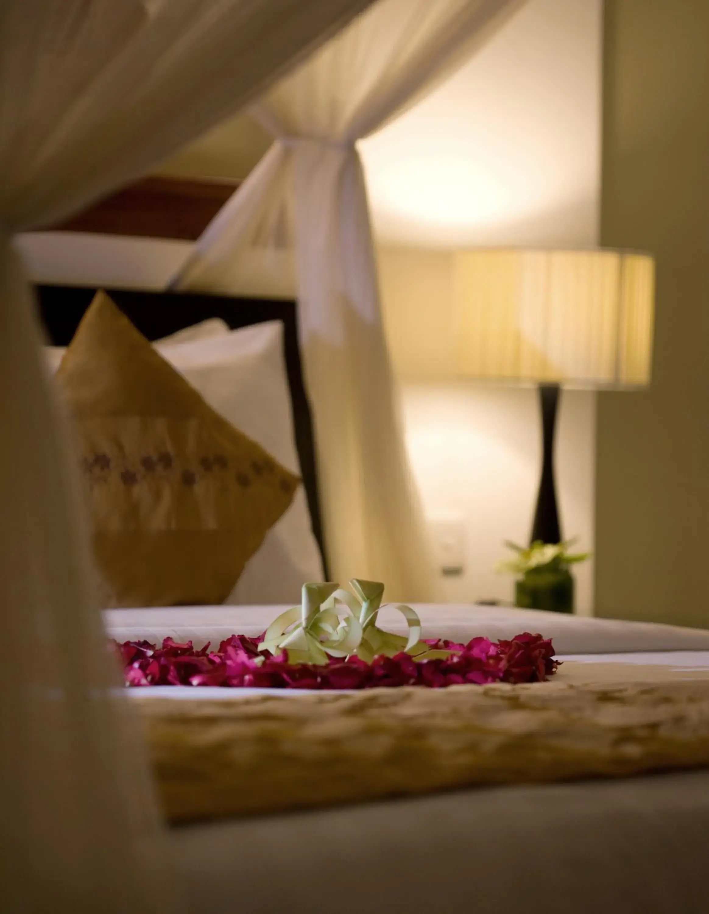 Bed in The Kunja Villa-Hotel Bed in The Kunja Villa-Hotel