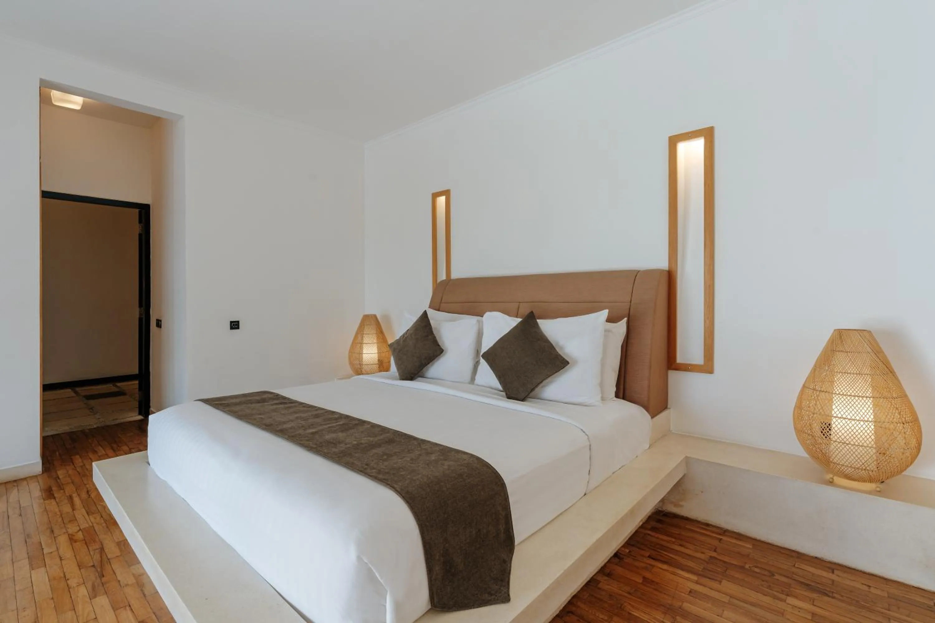 Bed in The Seminyak Suites Private Villas