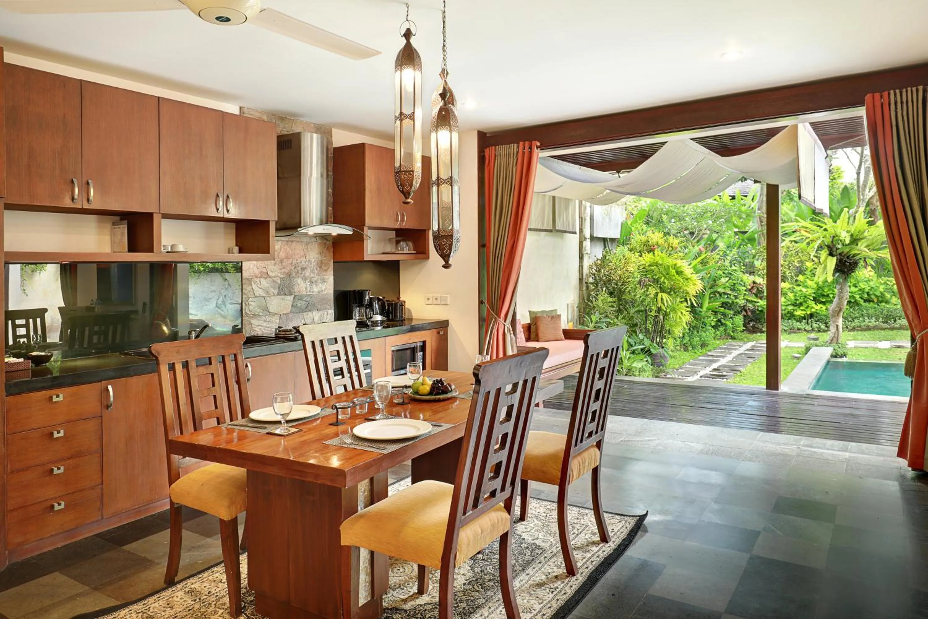 Kitchen or kitchenette in Gending Kedis Luxury Villas & Spa Estate