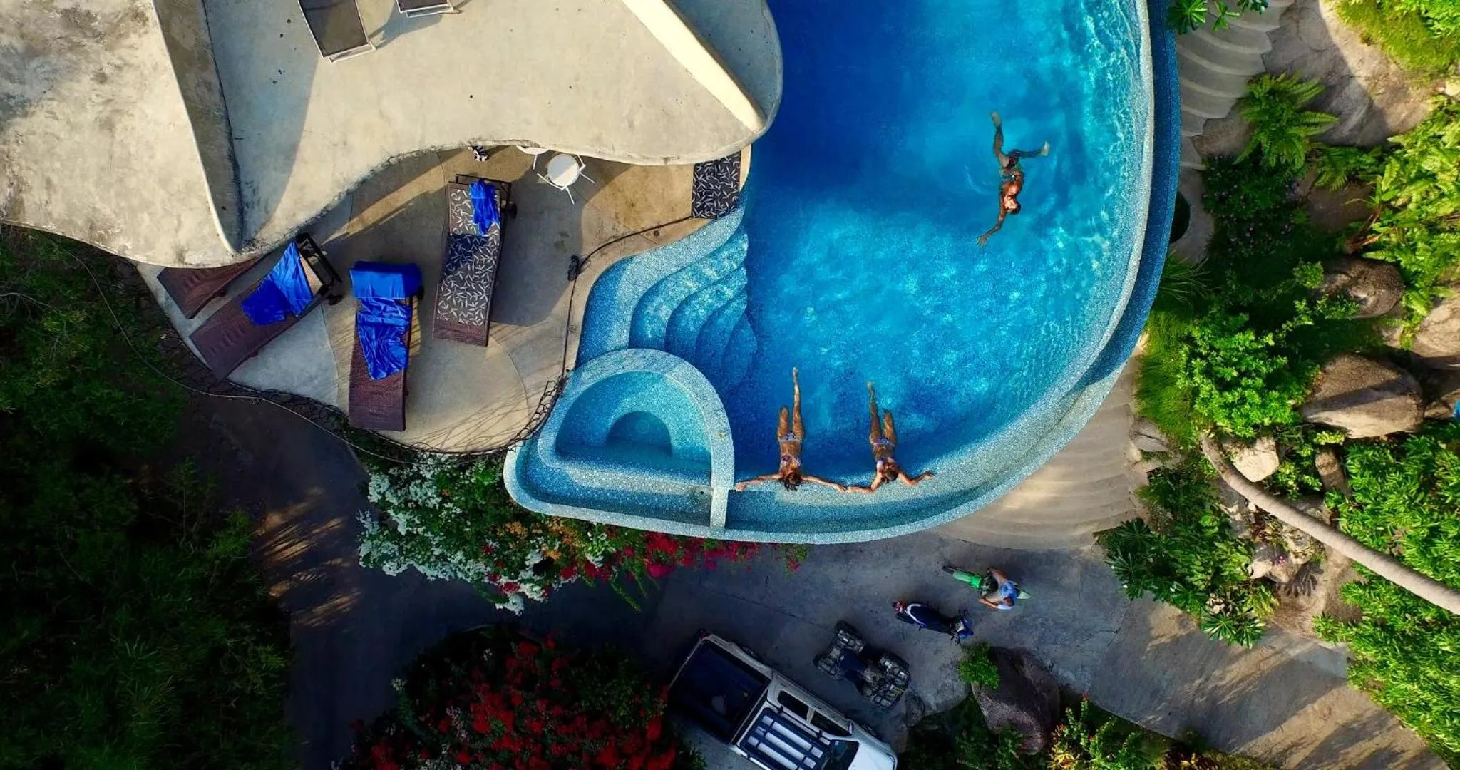 Bird's eye view in Monkey Flower Villas