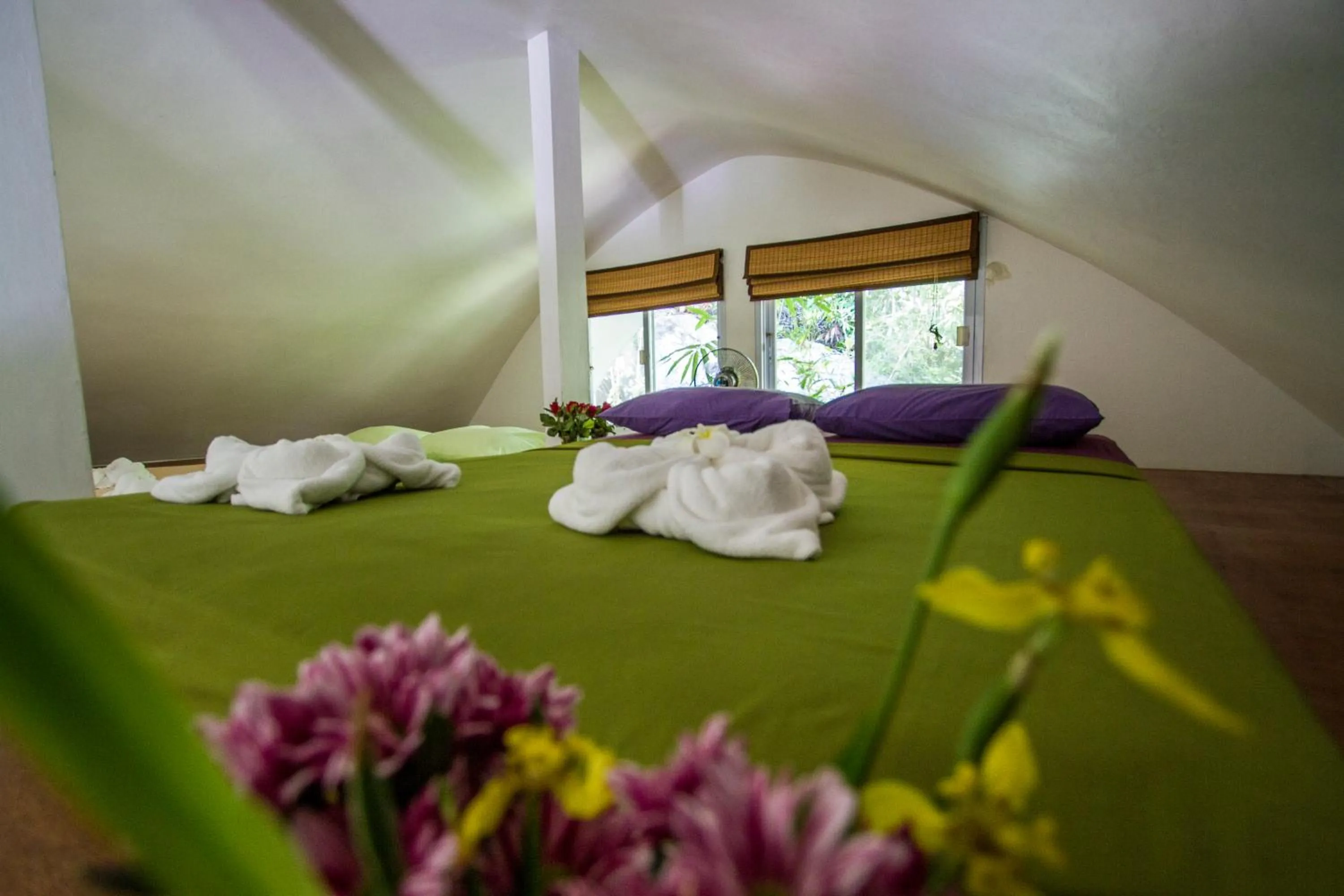 Area and facilities, Bed in Monkey Flower Villas