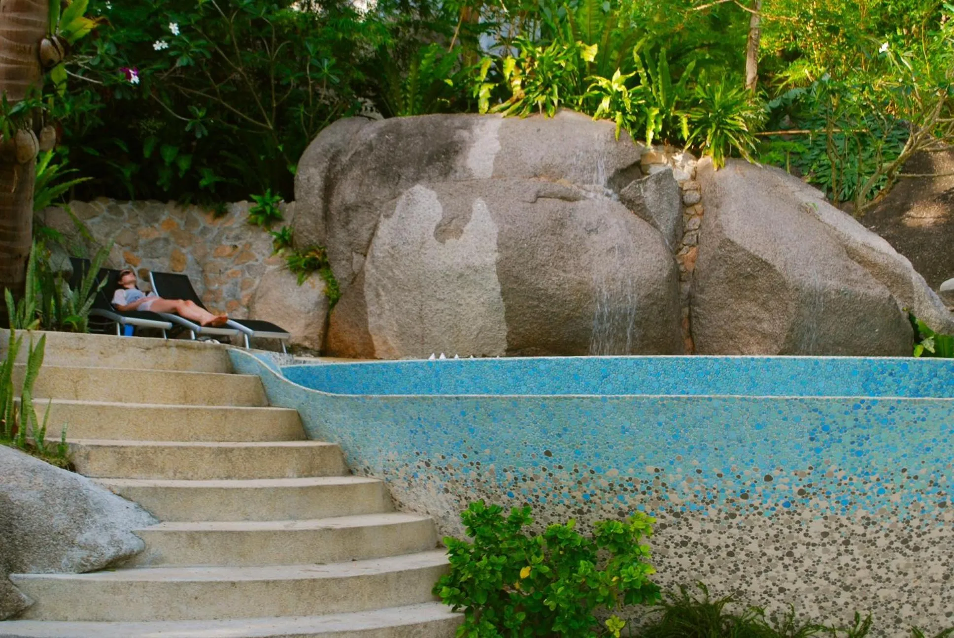 Pool view in Monkey Flower Villas