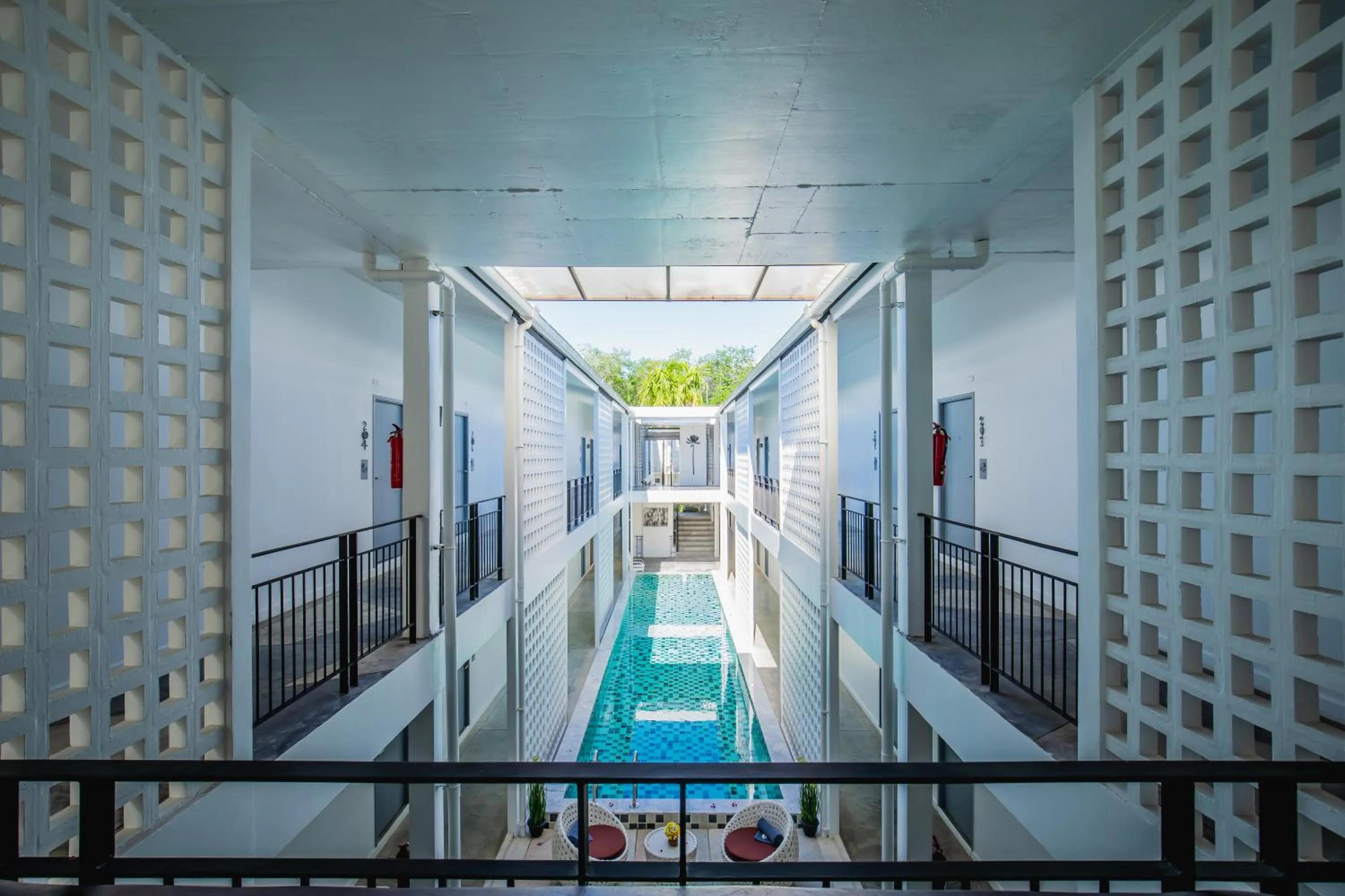Swimming pool in The Rubber Hotel Phuket