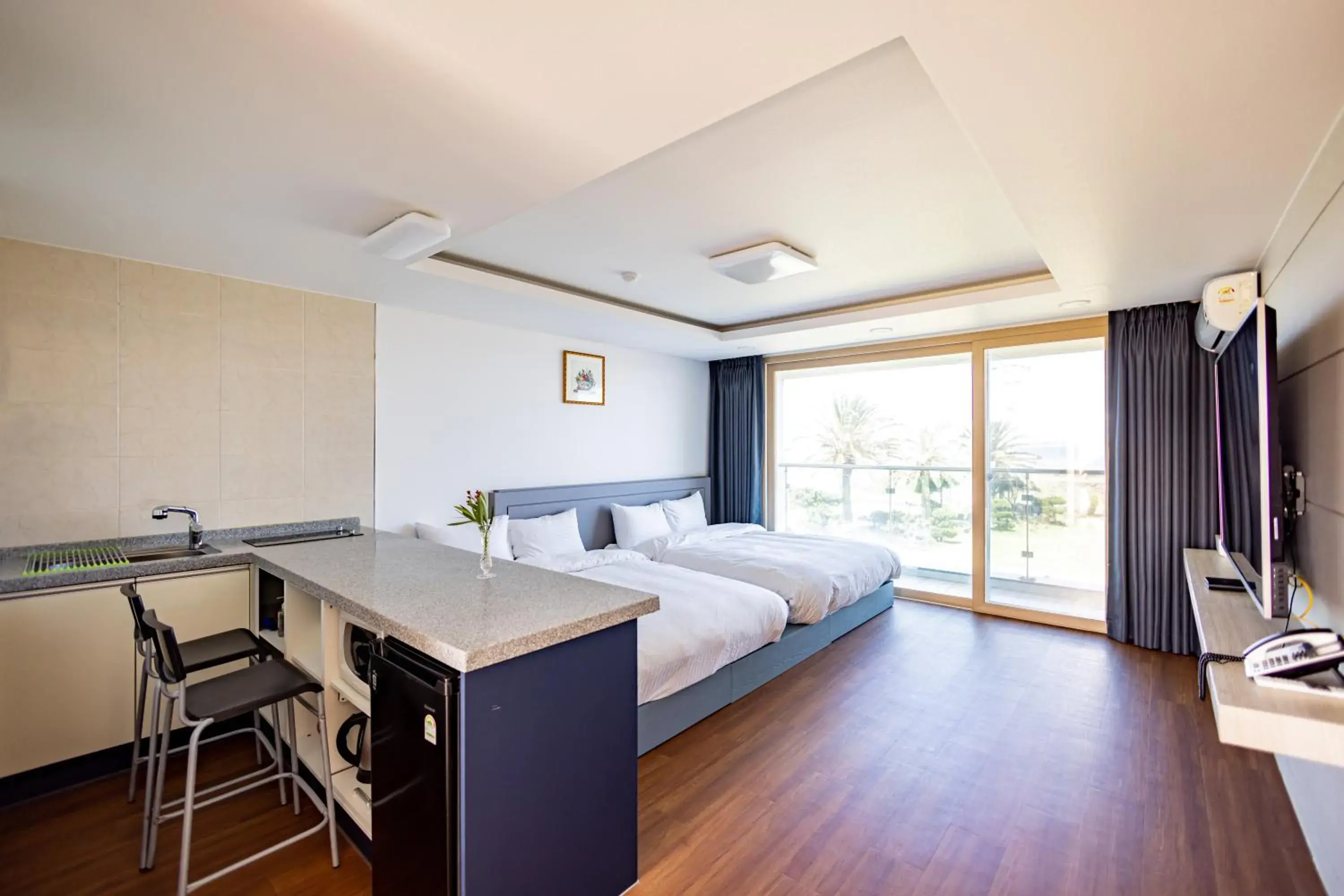 Bed in Jeju Arumdaun Resort Bed in Jeju Arumdaun Resort