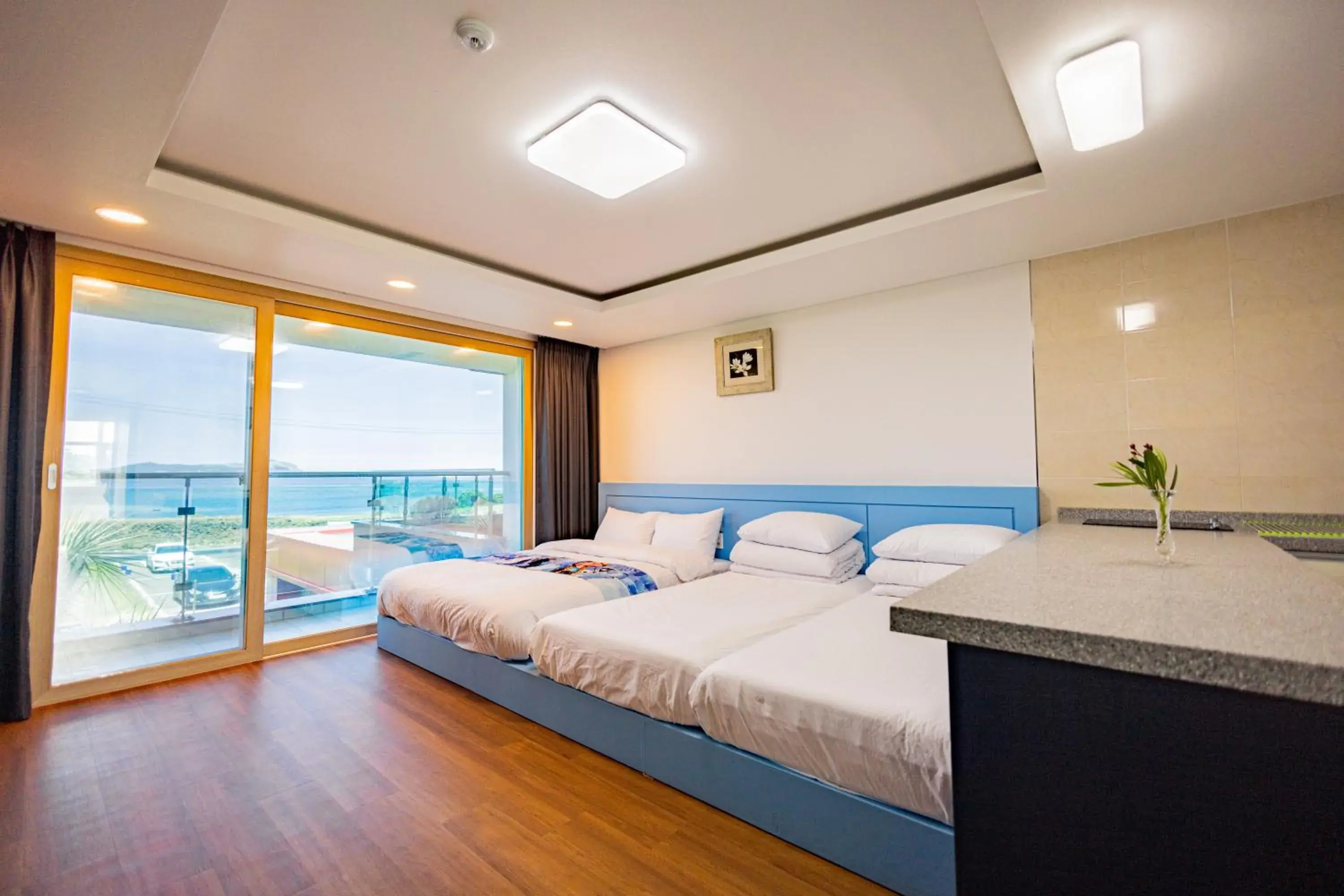 Bed in Jeju Arumdaun Resort Bed in Jeju Arumdaun Resort