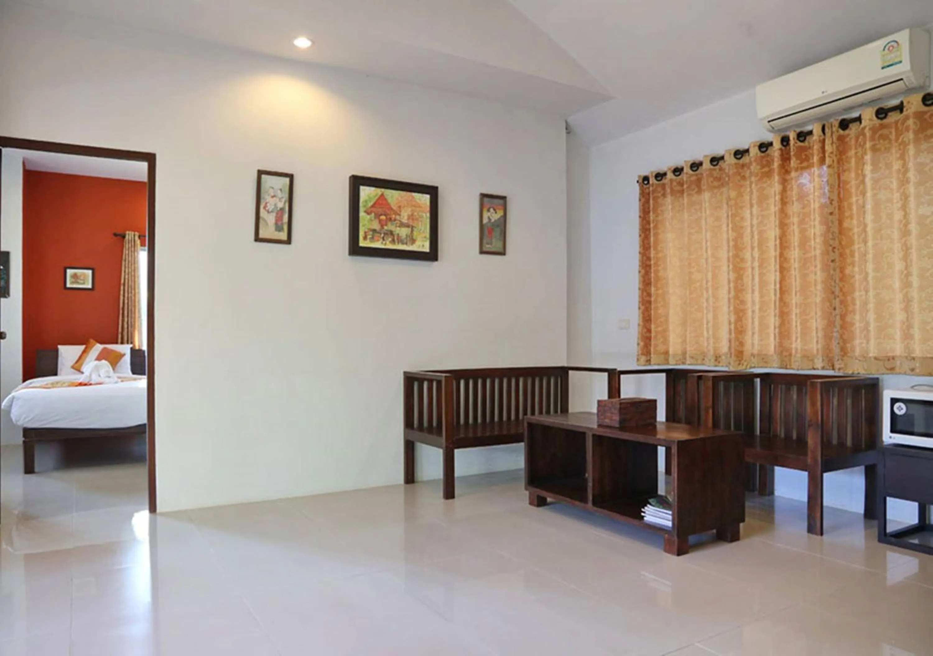 Living room, Bed in Aurora Resort Chiangdao