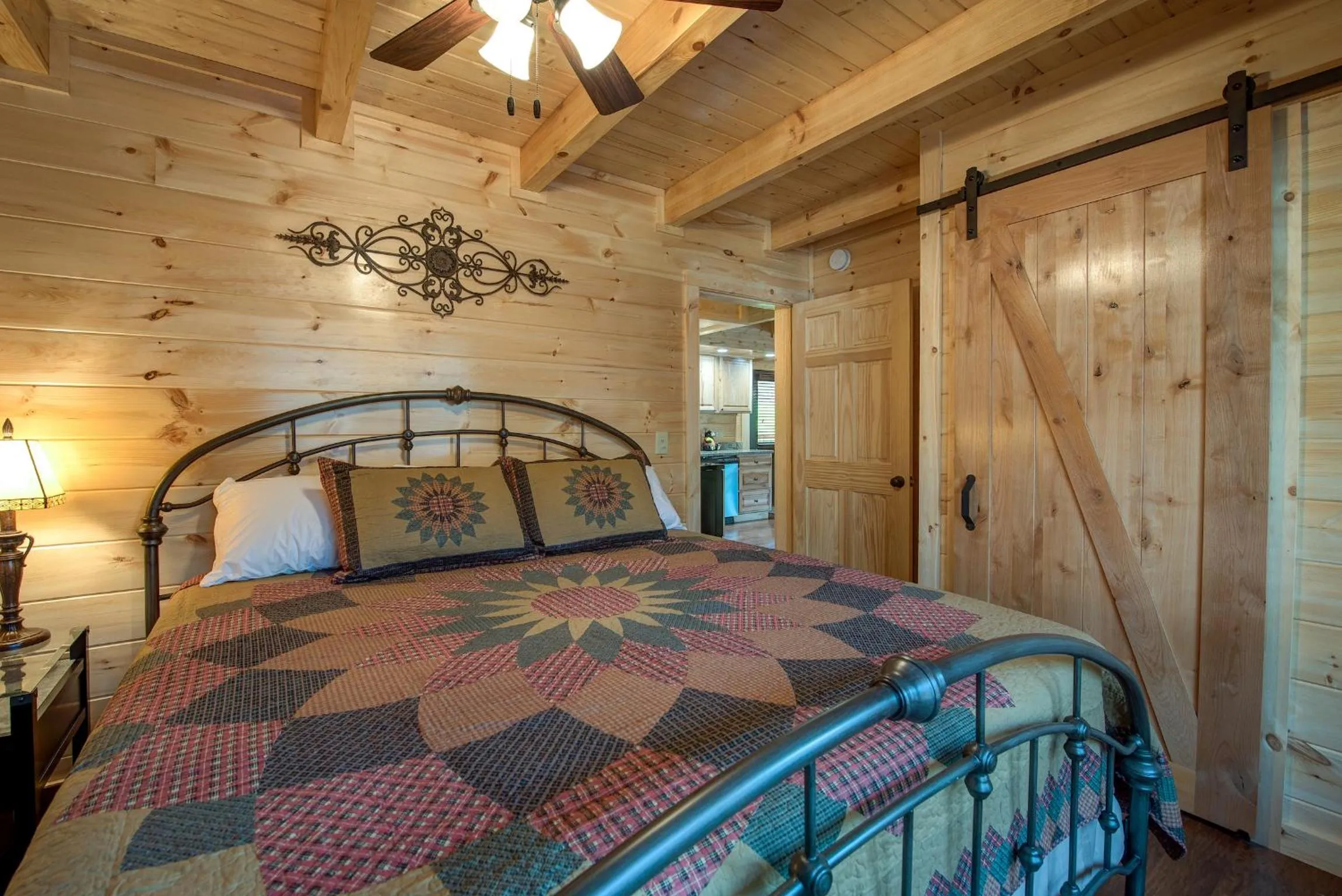 Bedroom, Bed in Woodland Escape