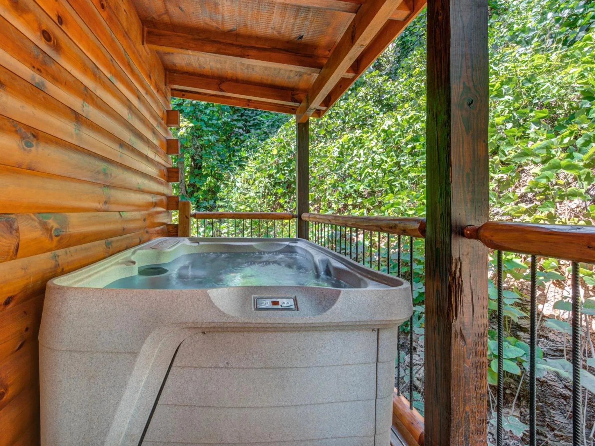 Hot Tub in Woodland Escape