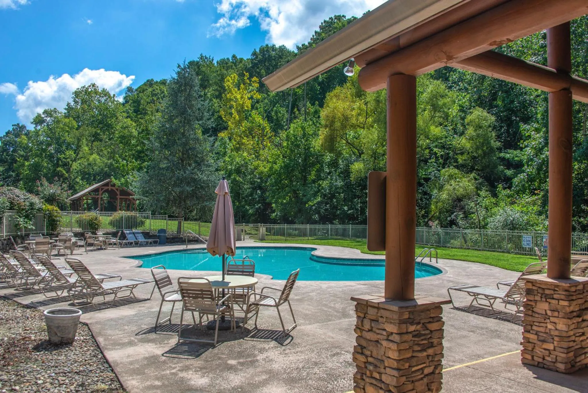 Swimming pool in Woodland Escape