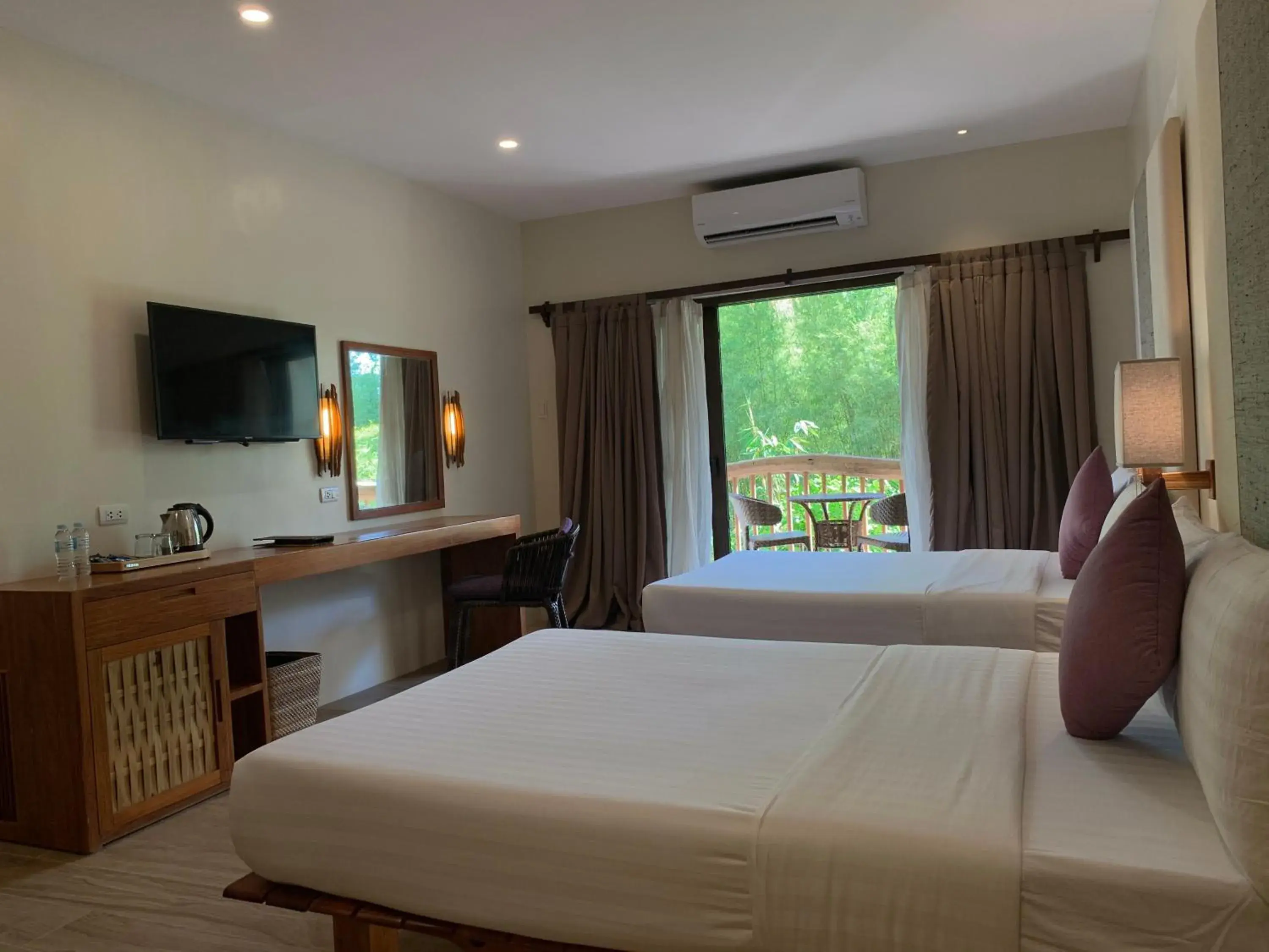 View (from property/room), Bed in Bluewater Panglao Beach Resort View (from property/room), Bed in Bluewater Panglao Beach Resort