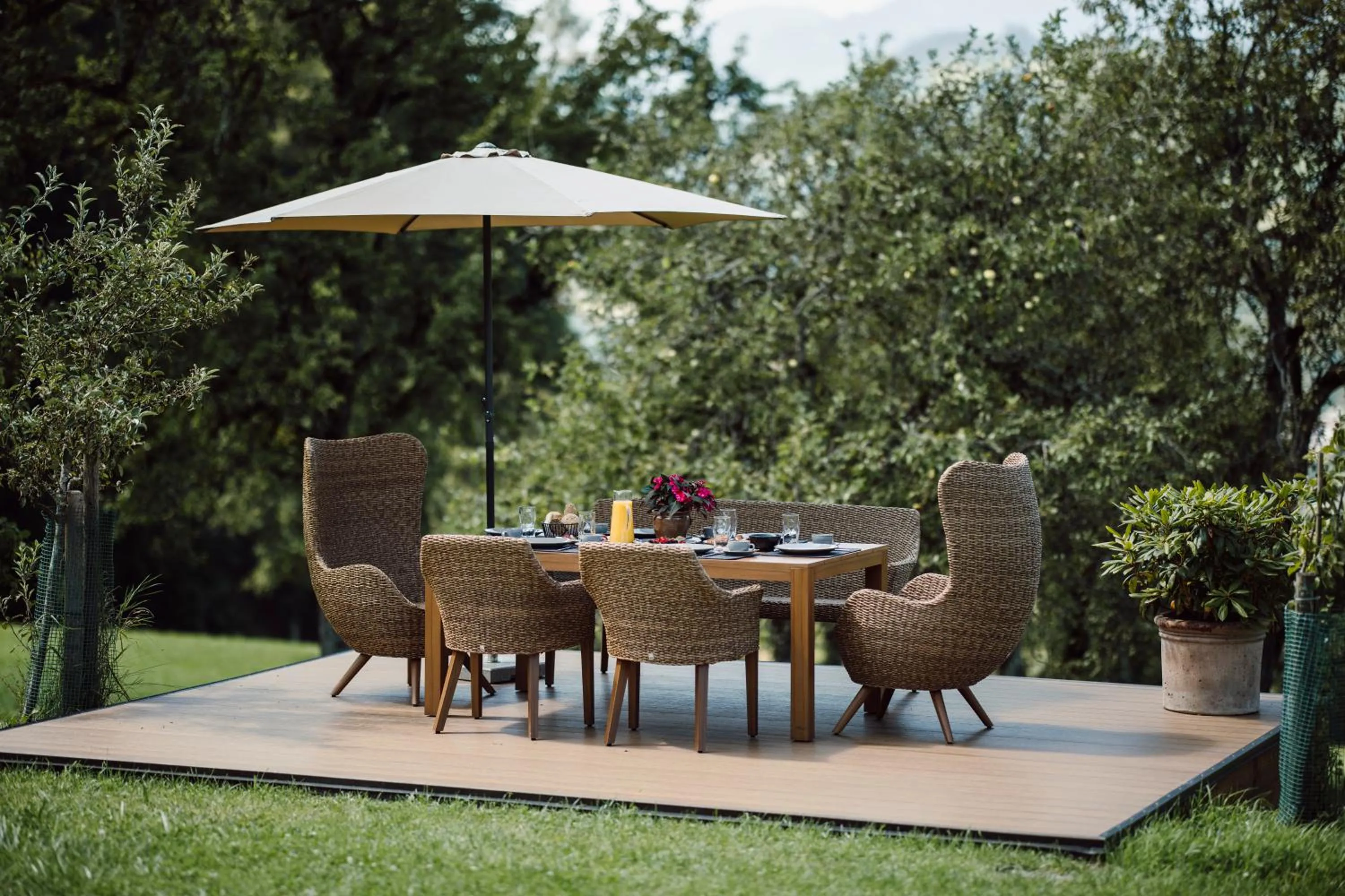 Garden in Lerchs Landhotel