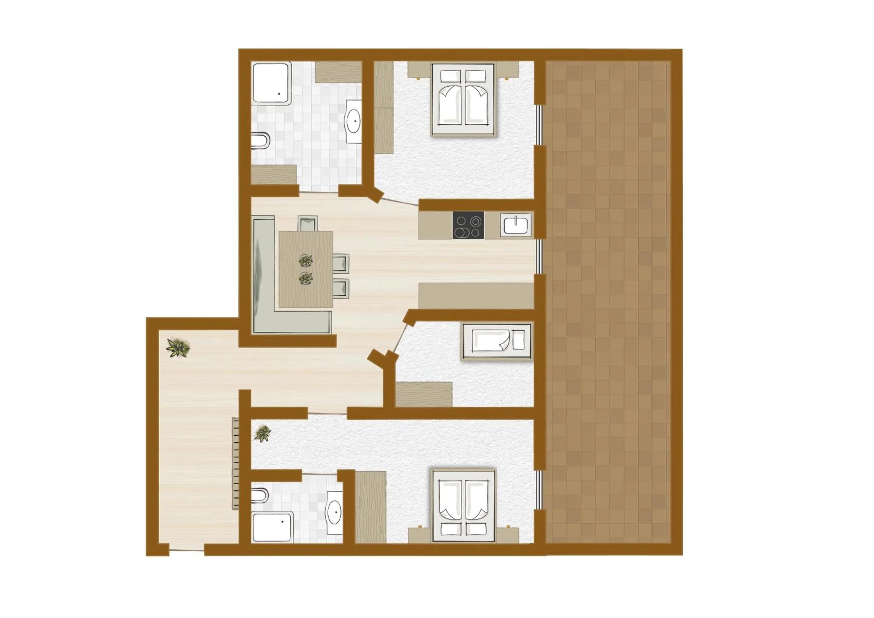 Floor plan in Lerchs Landhotel