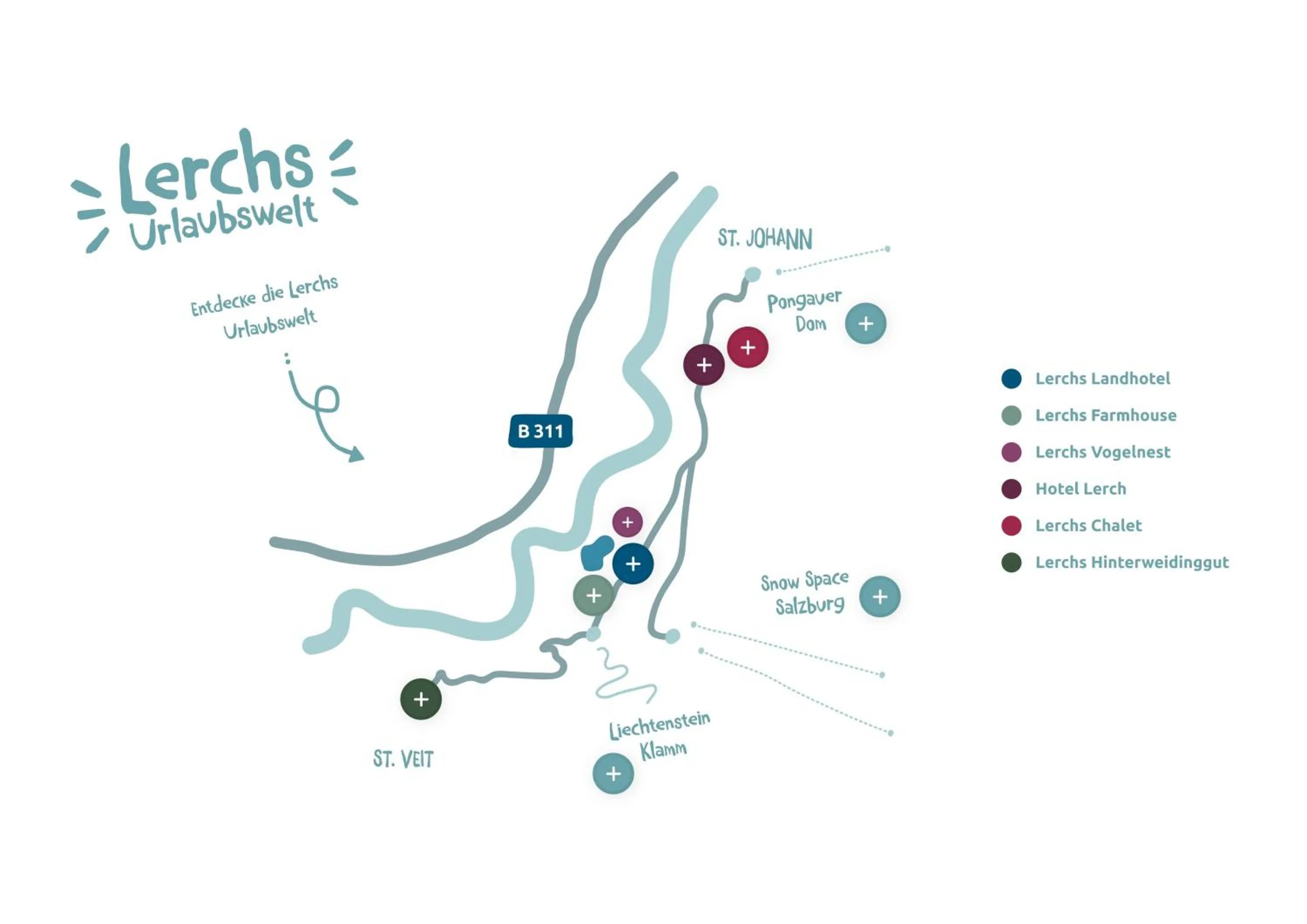 Location in Lerchs Landhotel