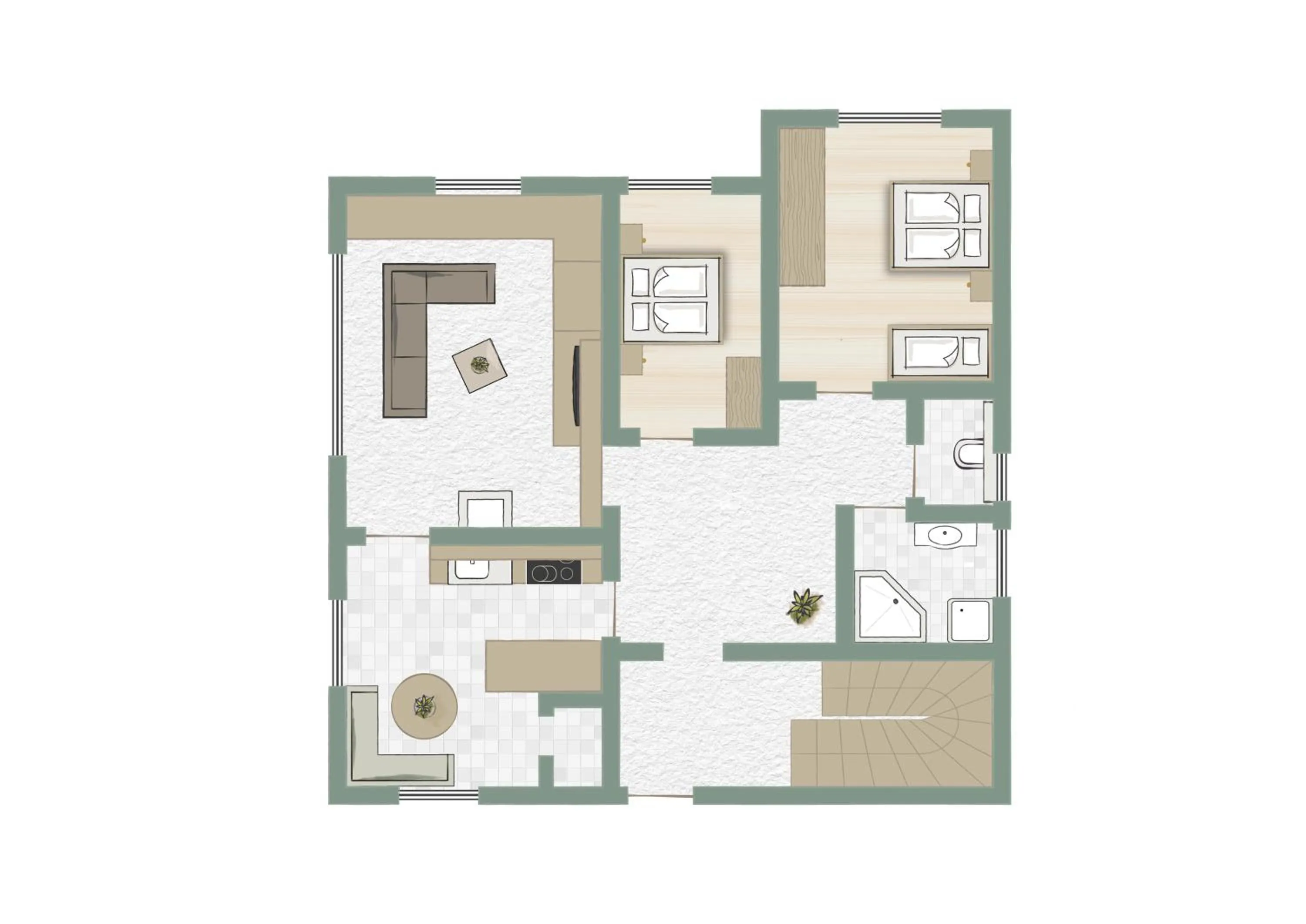 Floor plan in Lerchs Landhotel