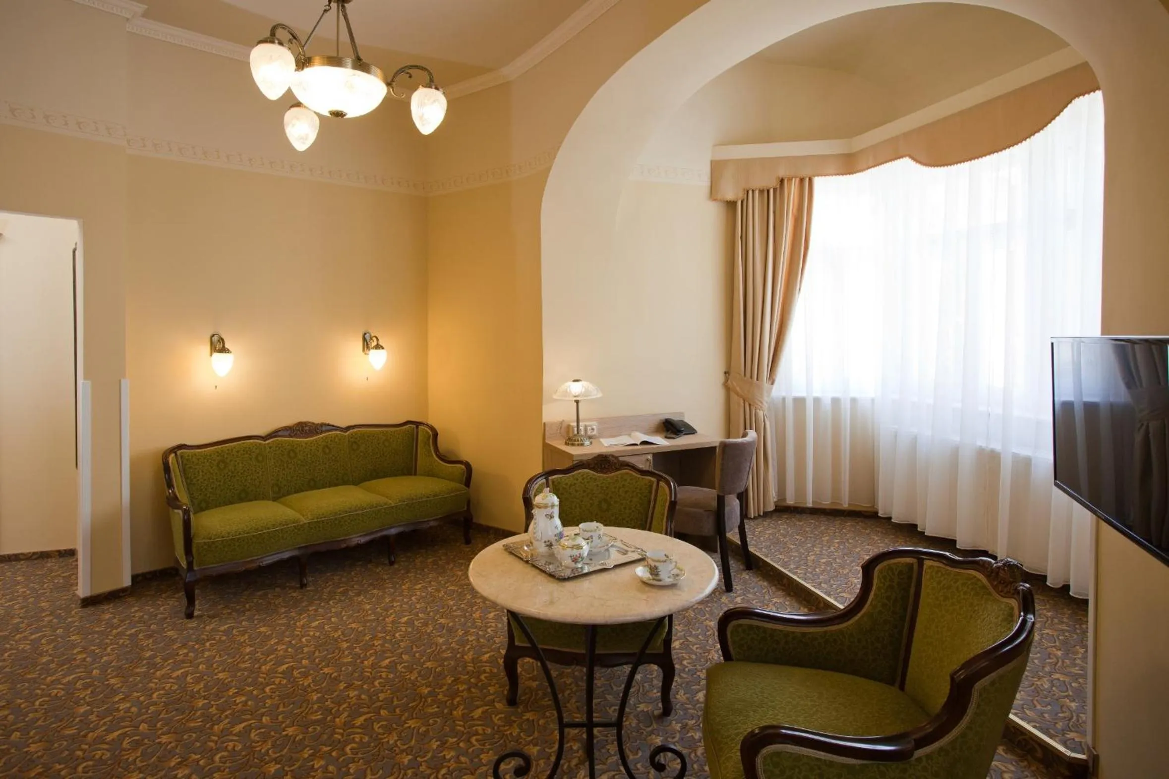 Decorative detail in Barokk Hotel Promenád