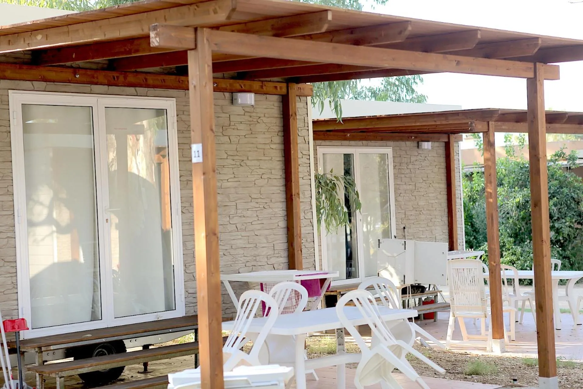 Patio in Villaggio Camping Torre Salinas