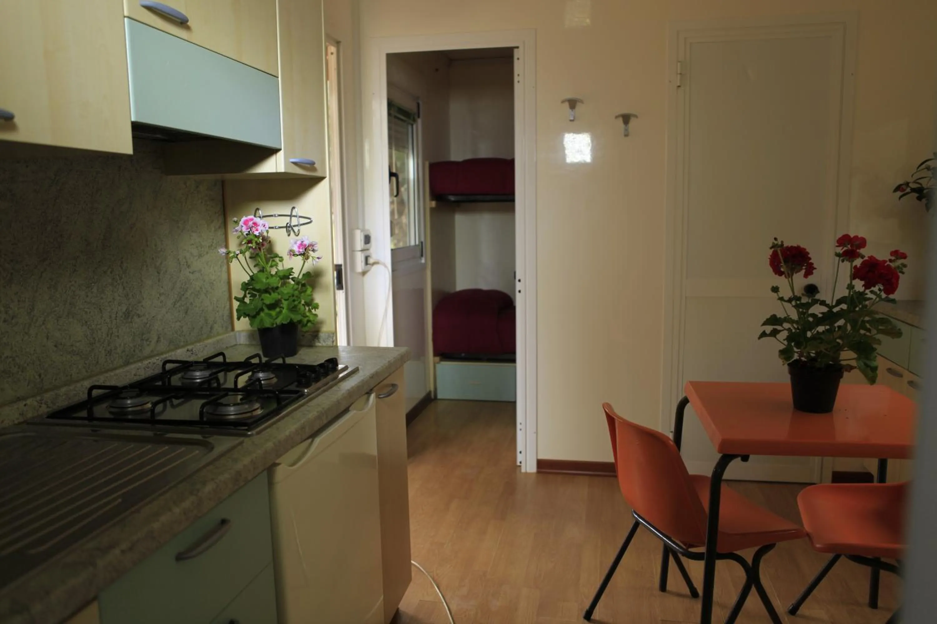 Kitchen or kitchenette in Villaggio Camping Torre Salinas