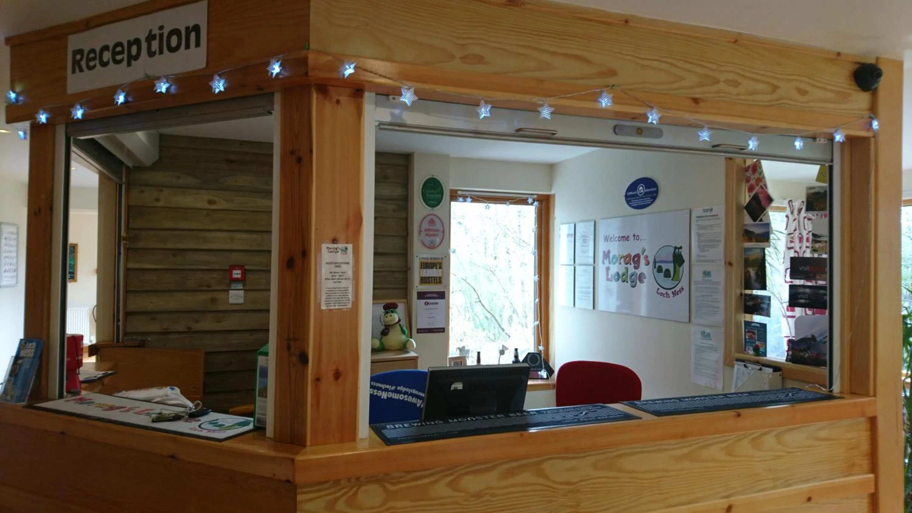 Lobby or reception in Morag's Lodge