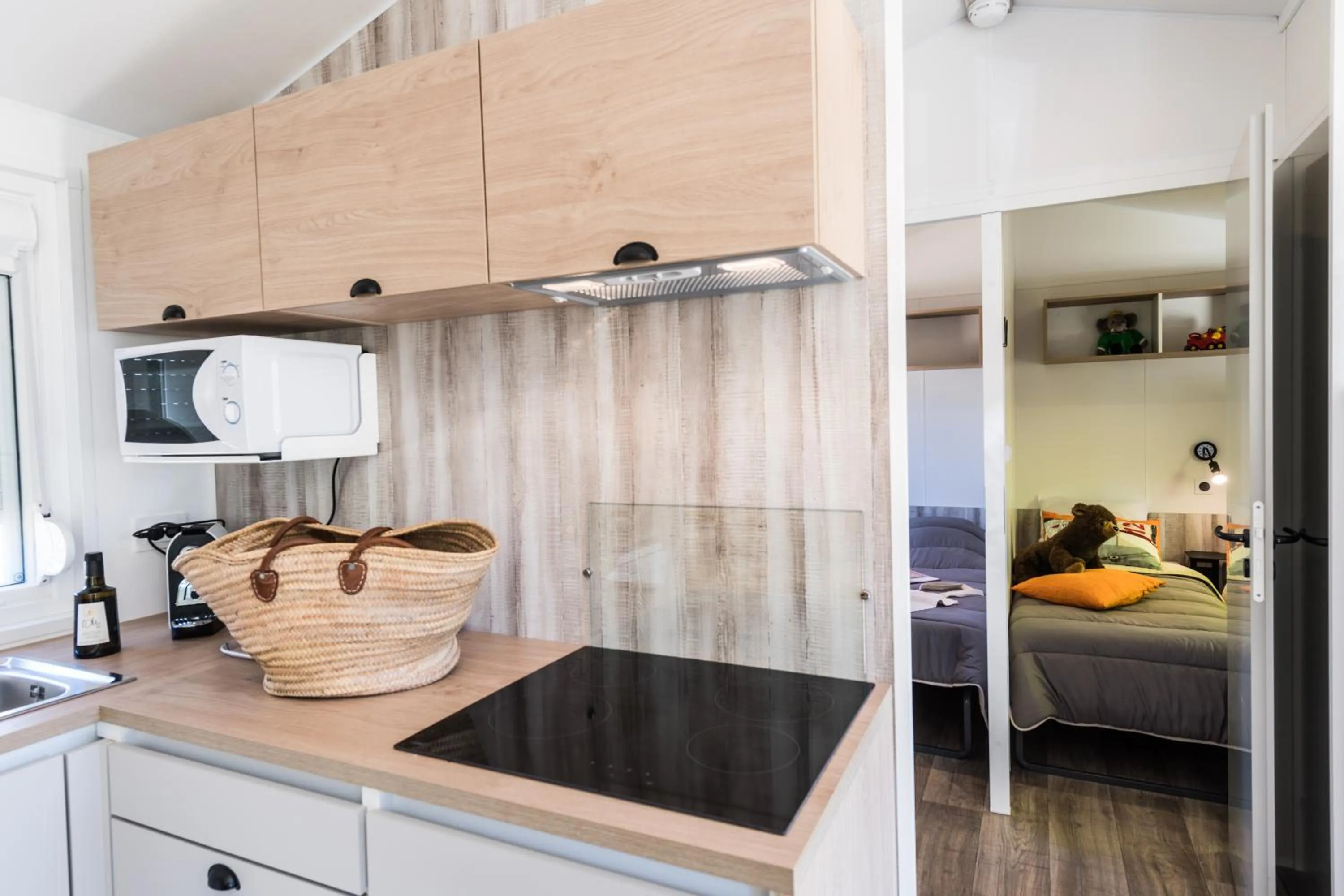 Kitchen or kitchenette in Camping Les Grenettes