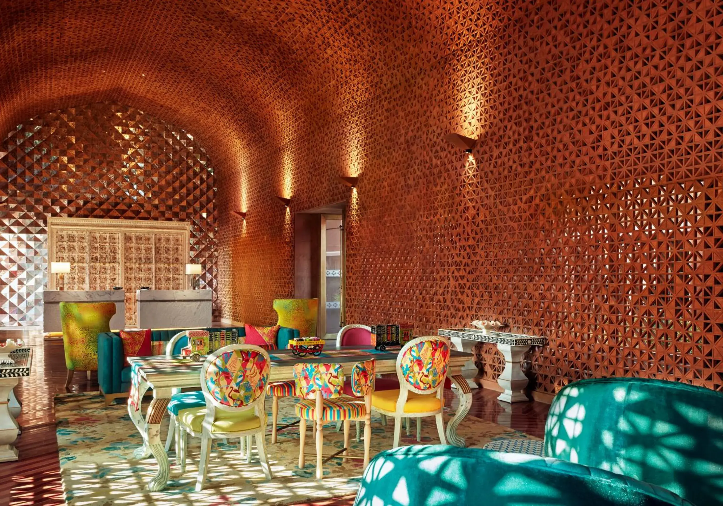 Lobby or reception in Taj Devi Ratn Resort & Spa, Jaipur Lobby or reception in Taj Devi Ratn Resort & Spa, Jaipur