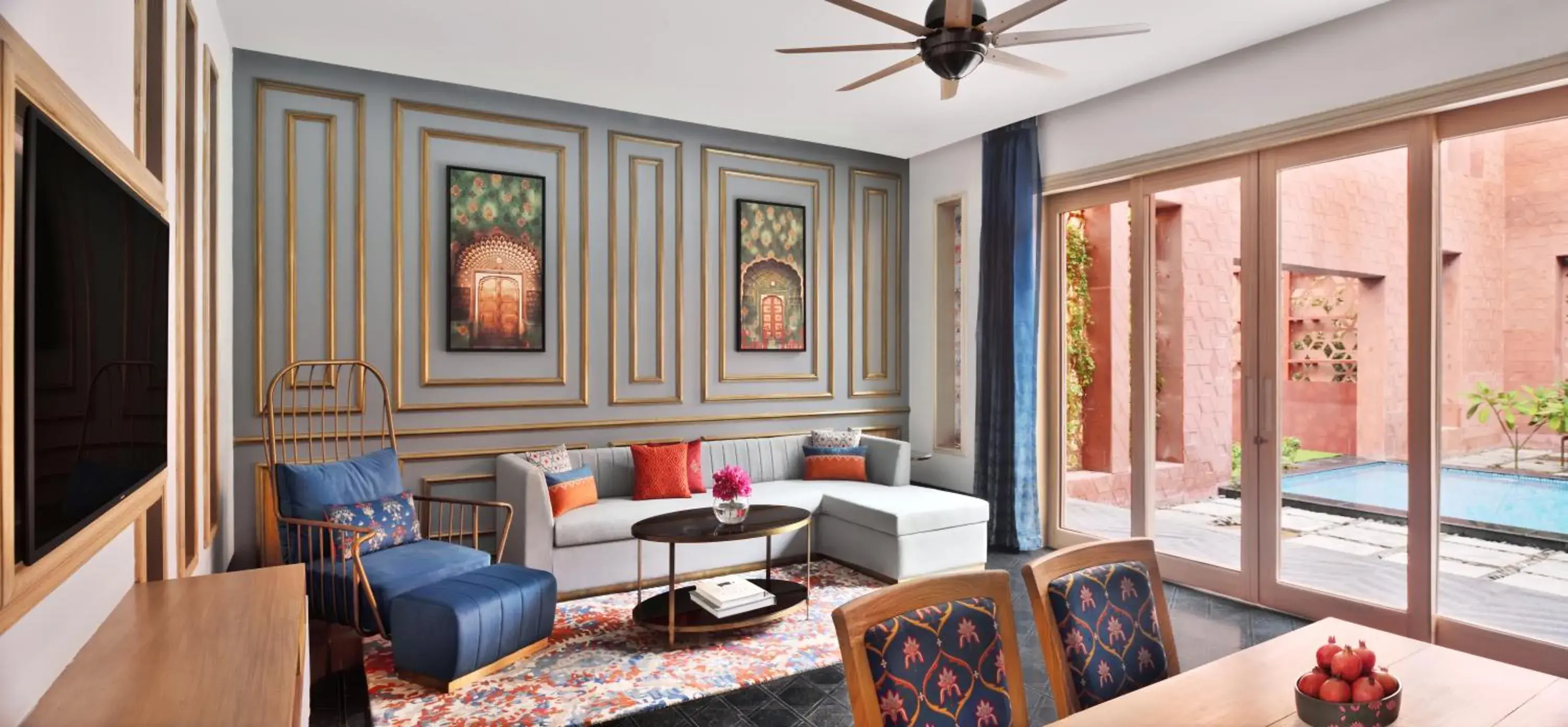 Living room in Taj Devi Ratn Resort & Spa, Jaipur Living room in Taj Devi Ratn Resort & Spa, Jaipur