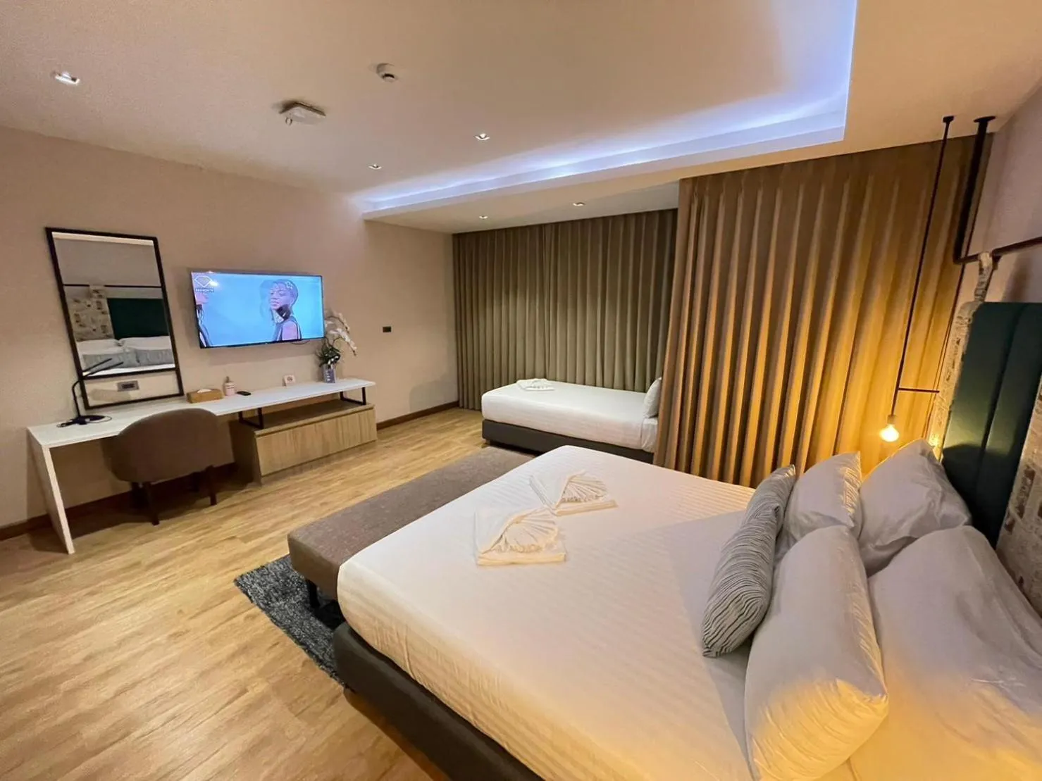 Bed in W3 Hotel