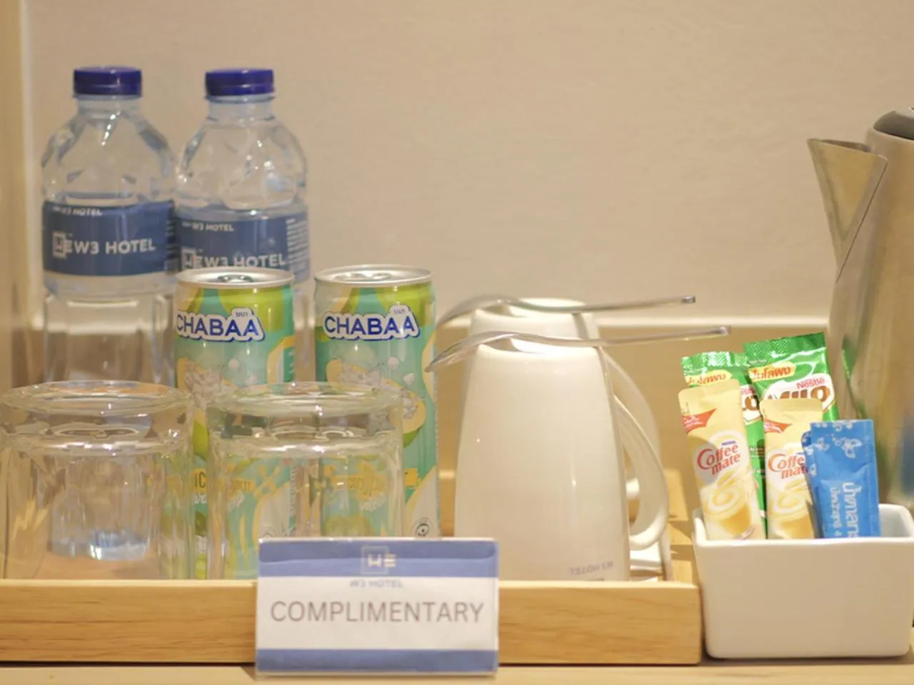 Coffee/tea facilities in W3 Hotel