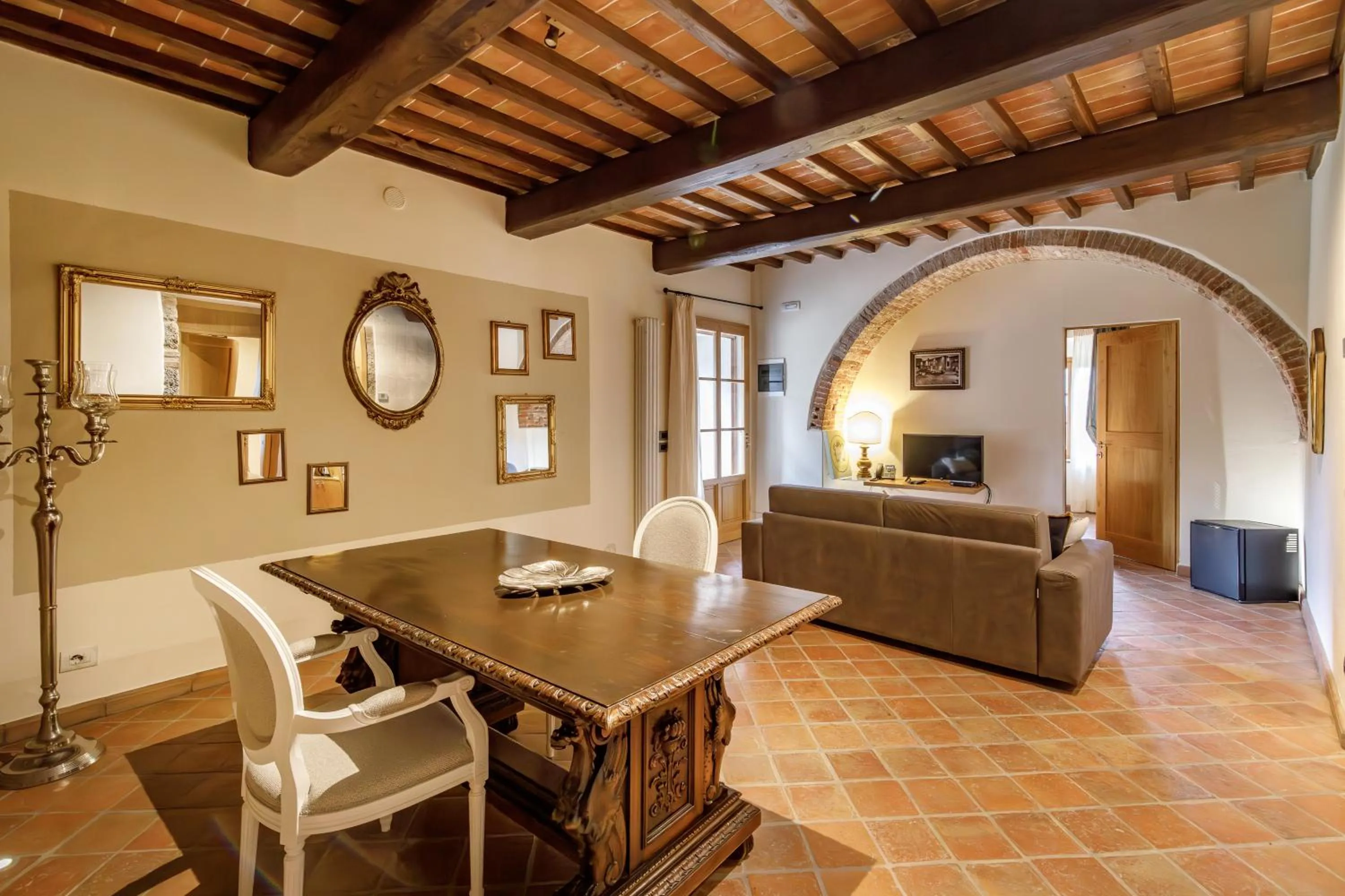 Seating area in Relais La Costa Historical Residence